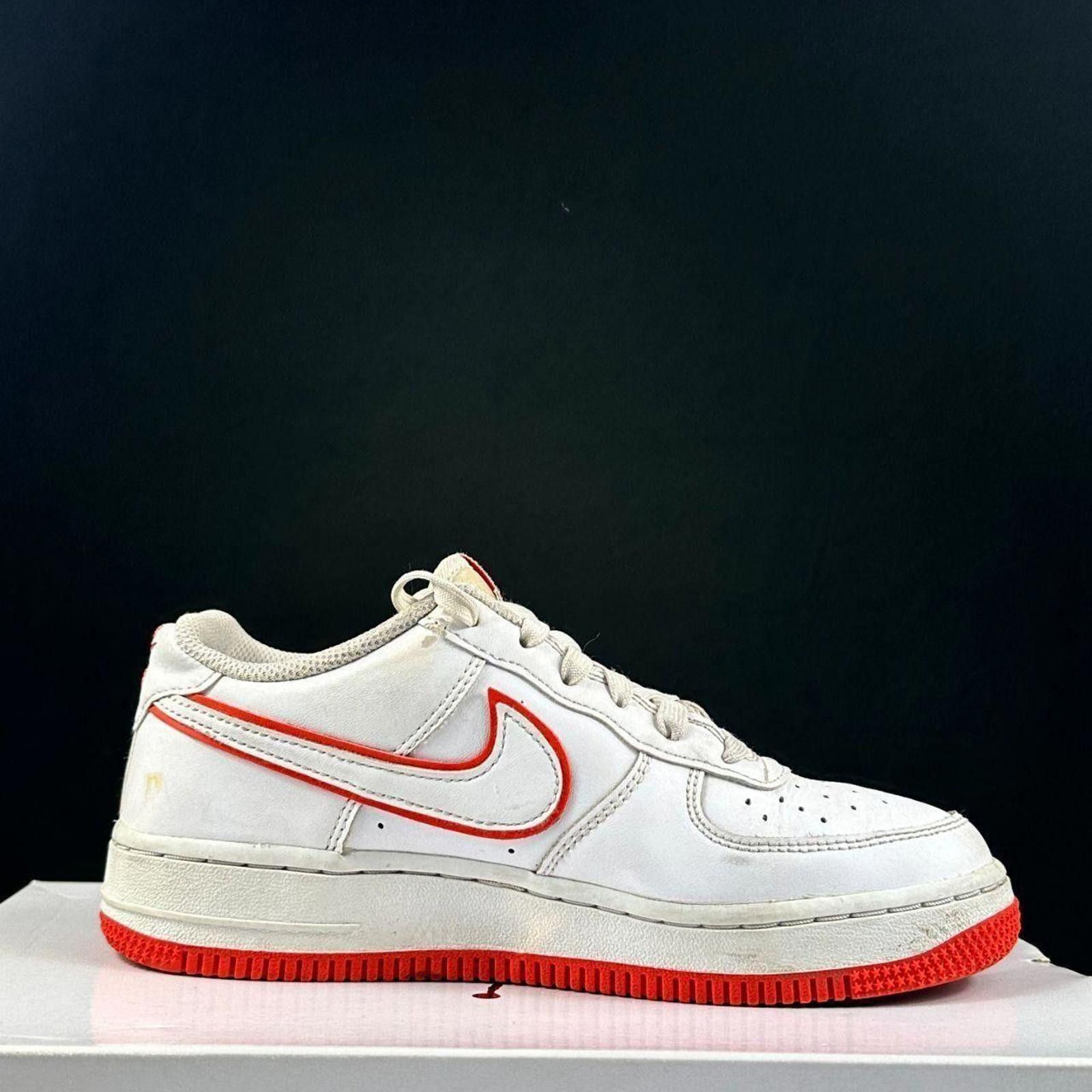 Nike Nike Air Force 1 Low “White/Red Outline Swoosh” — US 5Y Size US 6.5 / IT 36.5 - 2 Thumbnail