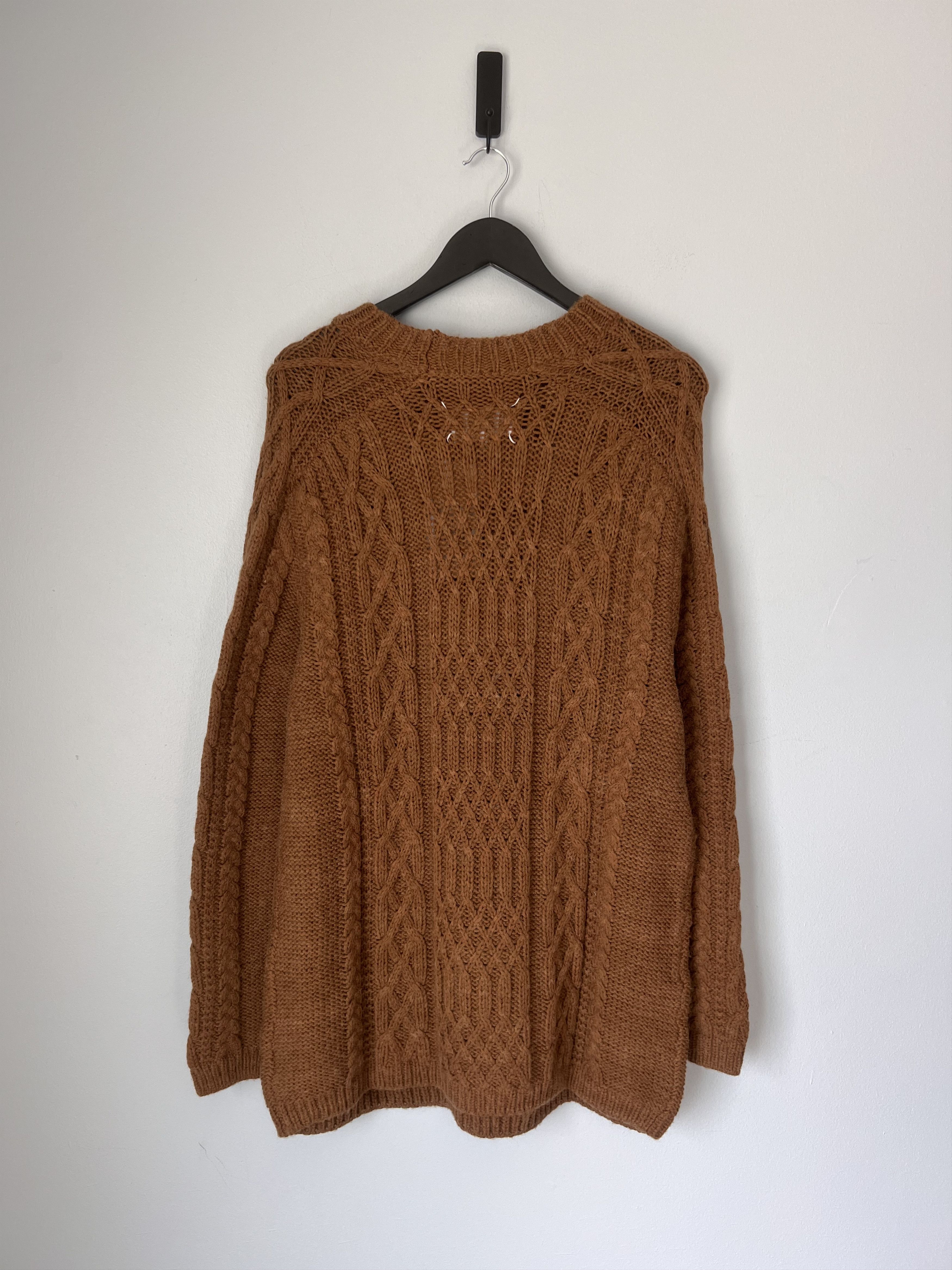 Maison Margiela Maison Margiela Cable Knit Sweater in Burnt Sienna Size US L / EU 52-54 / 3 - 5 Thumbnail