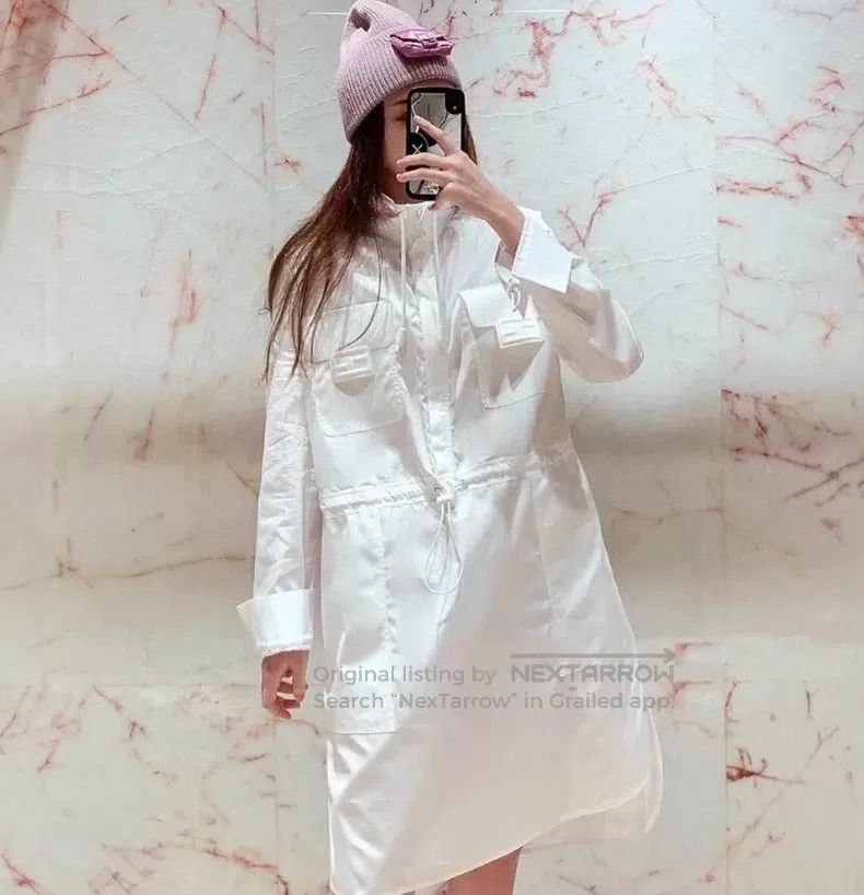Fendi Fendi White Pocket Logo Relief Cotton Drawstring Waist Lon Size XS / US 0-2 / IT 36-38 - 8 Thumbnail