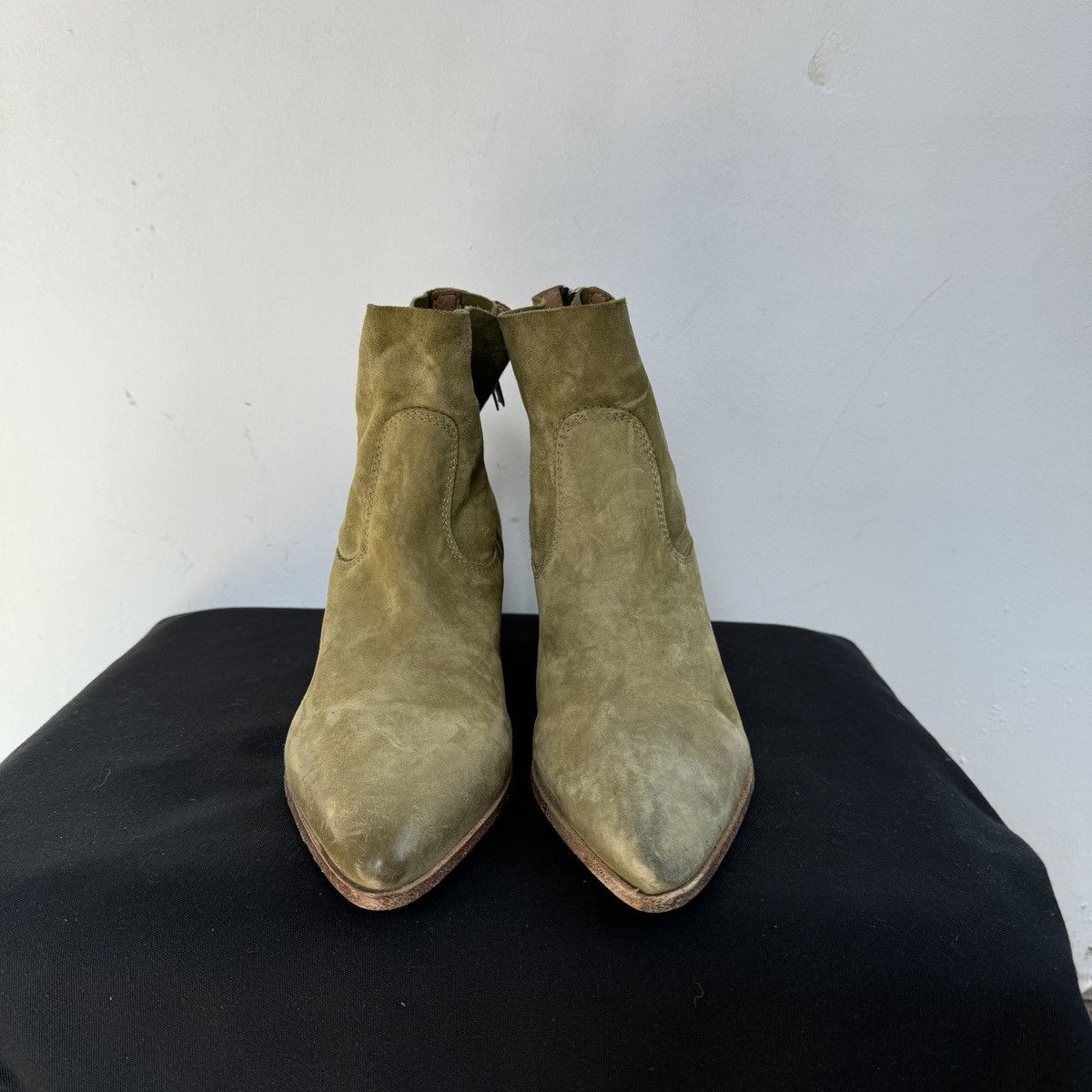 MoMA Moma Lucrezia Ankle Green Boots Size US 8 / IT 38 - 5 Thumbnail