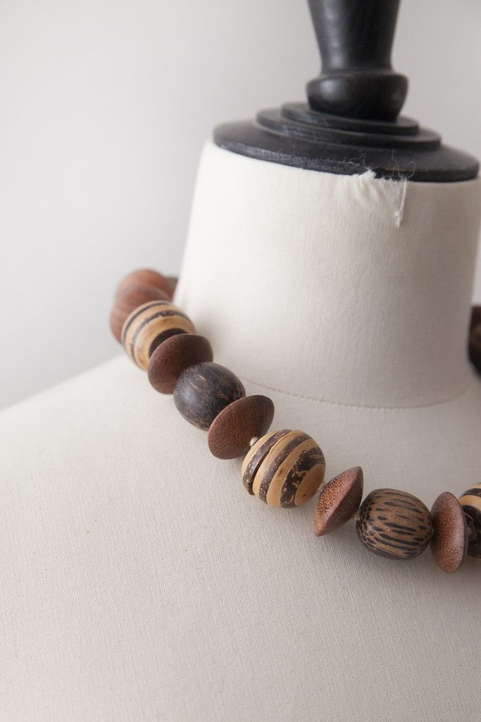 Celine 1990's wood necklace Size ONE SIZE - 2 Thumbnail