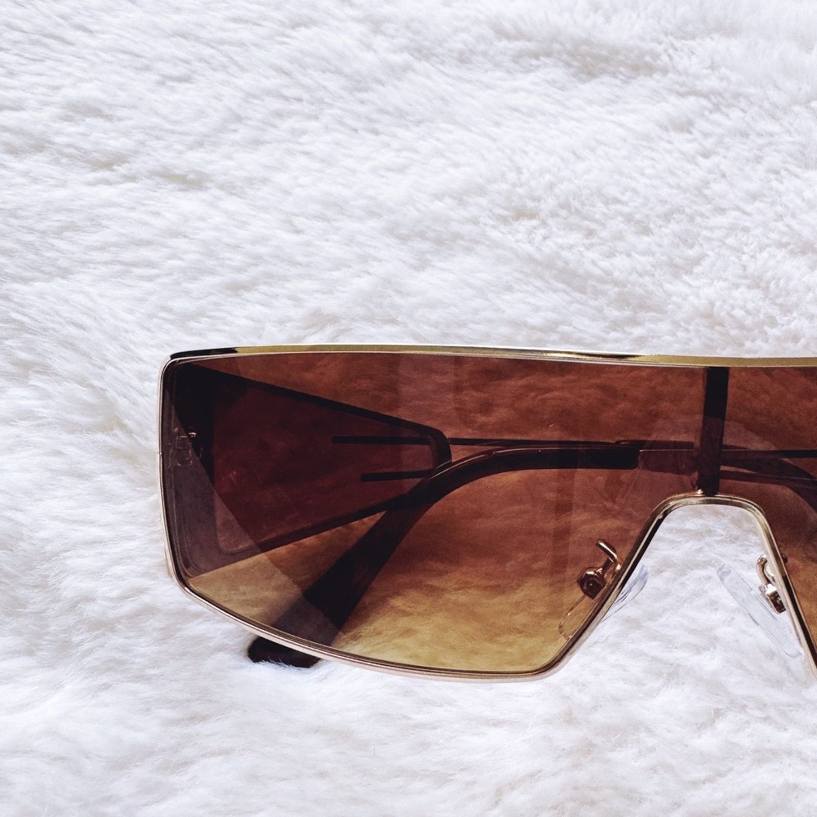 Other Sandy Brown Wrap-Around Sunglasses Size ONE SIZE - 2 Thumbnail