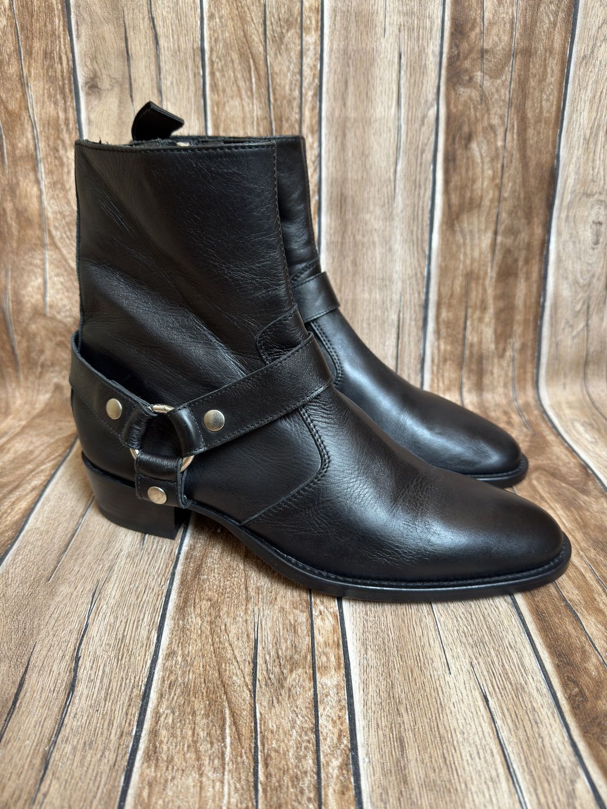 Calibre × Designer italian leather harness boots Size US 6.5 / EU 39-40 - 2 Thumbnail