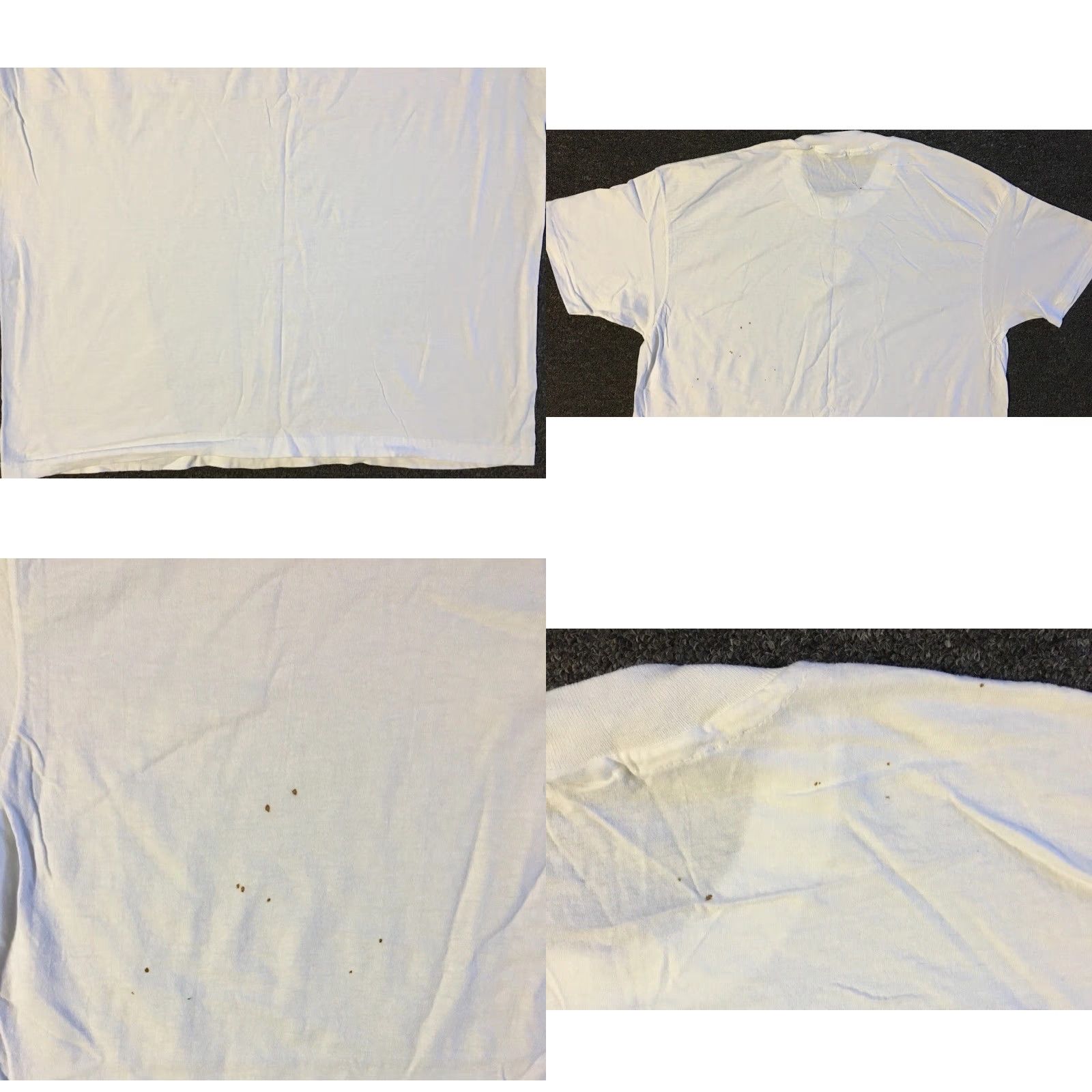 Hanes Vtg Hanes Faded Shirt XL 80s 90s White Short Sleeve T-Shirt Men Vintage Grunge Biker Punk Skate Surf Trucker Track PE Size US XL / EU 56 / 4 - 8 Thumbnail