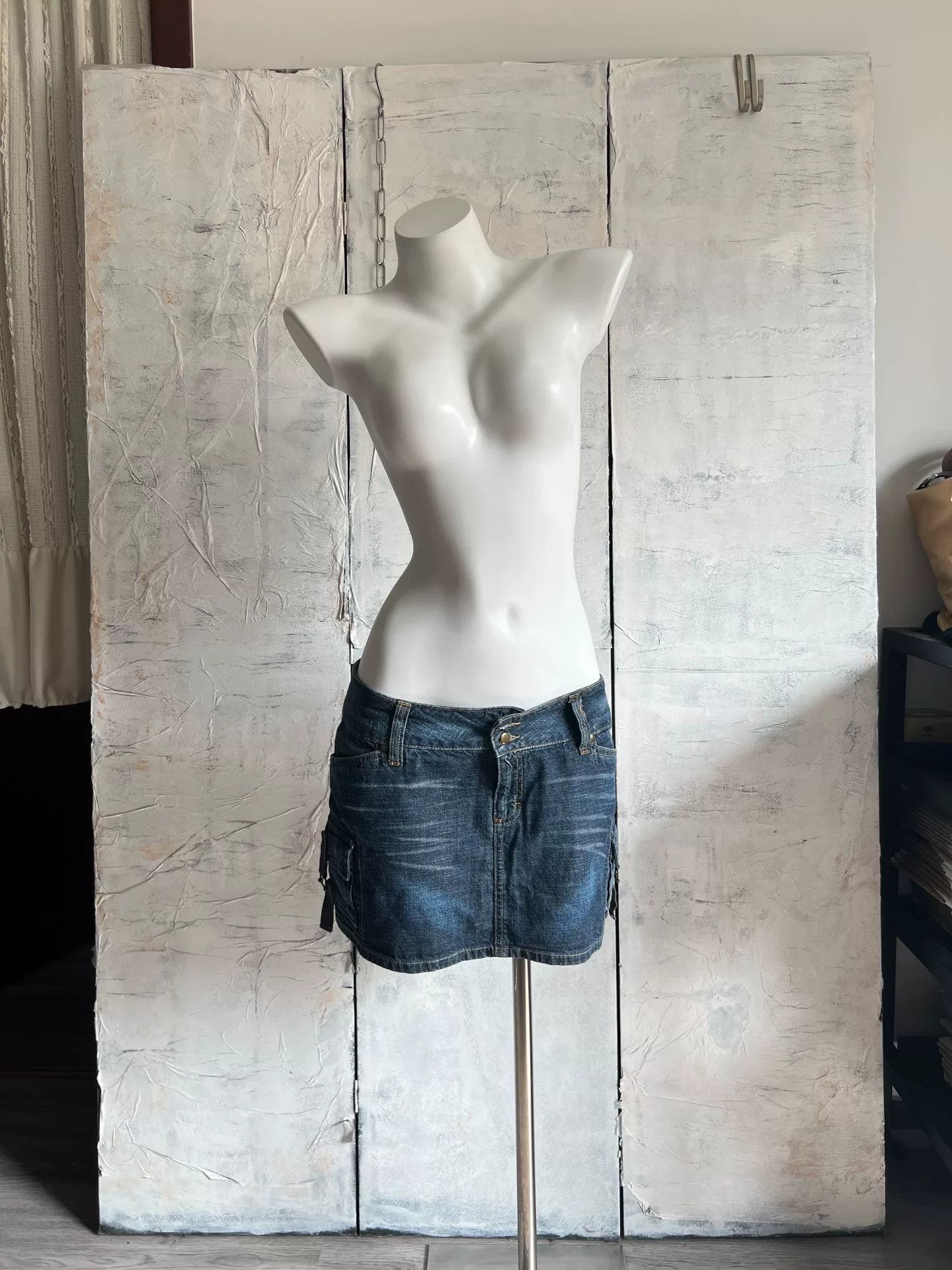 Dolce & Gabbana D&G Vintage Double Pocket Denim Mini Skirt Size 31" - 1 Thumbnail