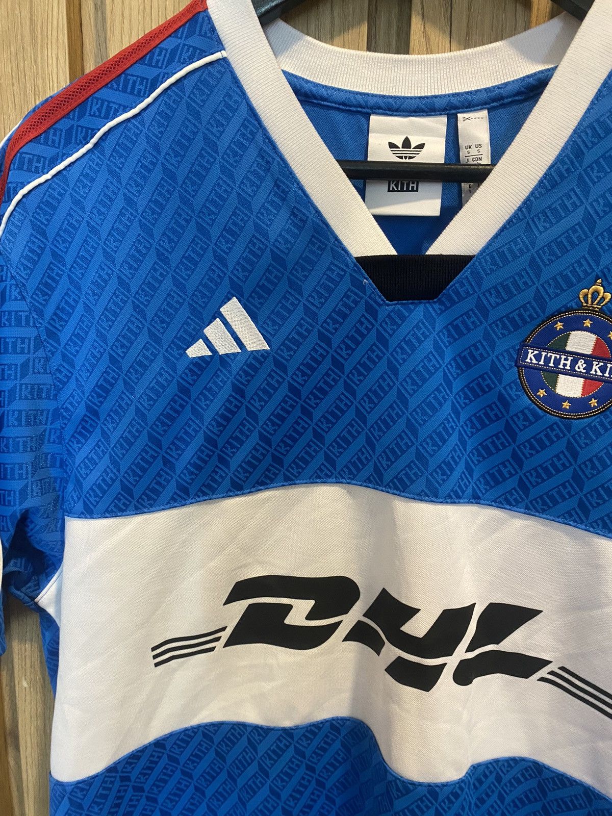 Adidas × Kith Kith for adidas Football DHL Express Jersey - Blue Burst Size US S / EU 44-46 / 1 - 4 Thumbnail