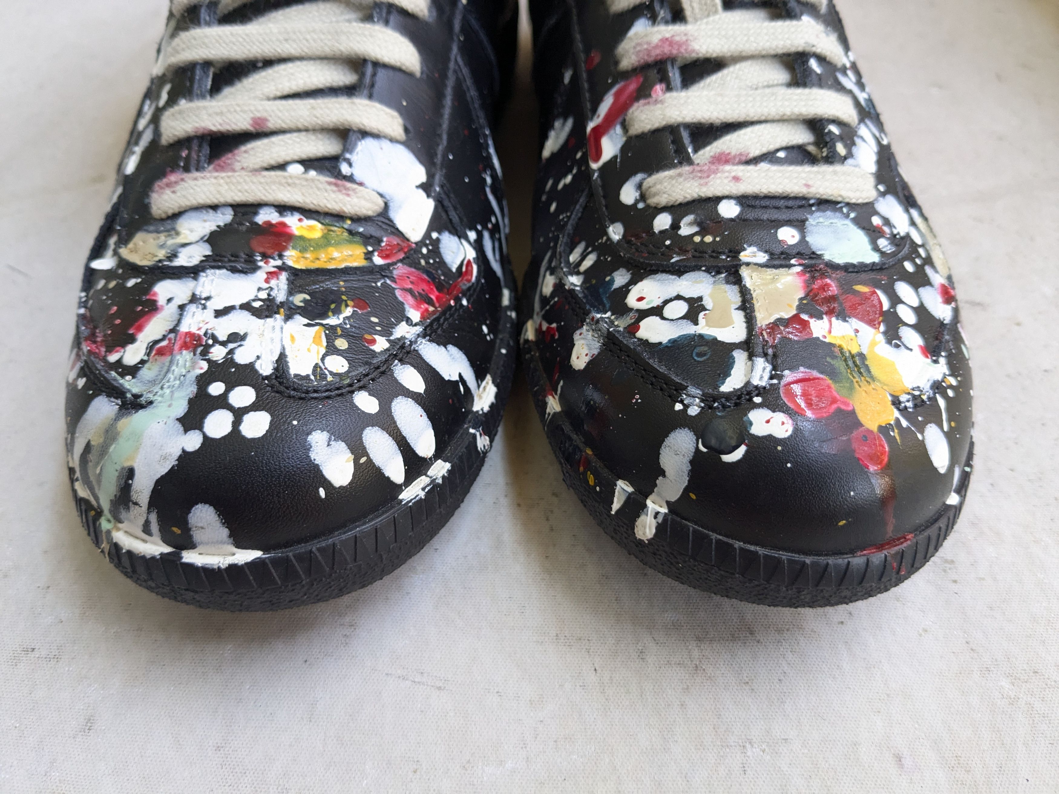 Maison Margiela Maison Margiela GAT Replica Black Paint Splatter 8 41 Size US 8 / EU 41 - 4 Thumbnail