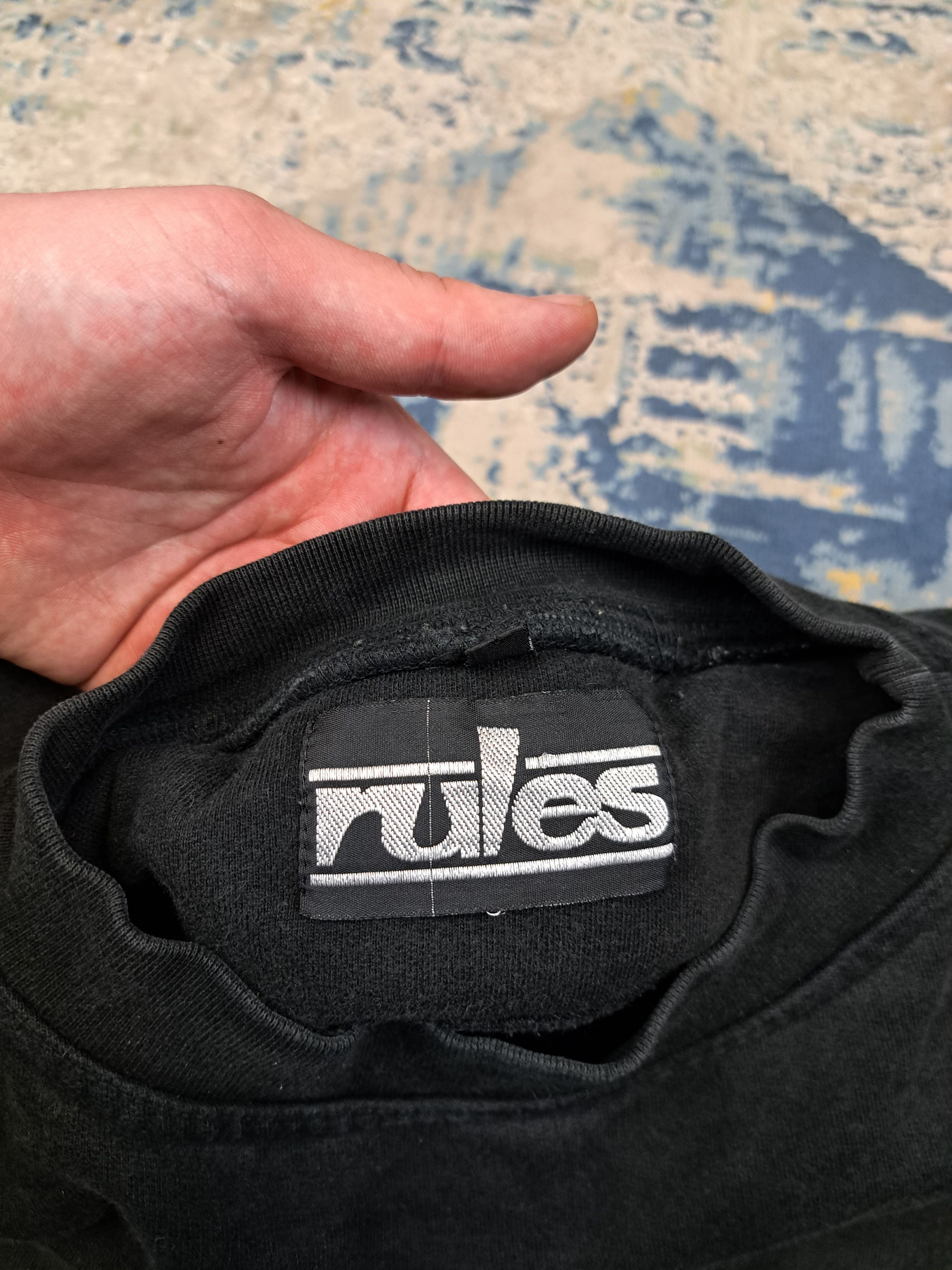 Vintage Vintage Rules Skateboard Brand Sweatshirt y2k 00s Size US XL / EU 56 / 4 - 3 Thumbnail