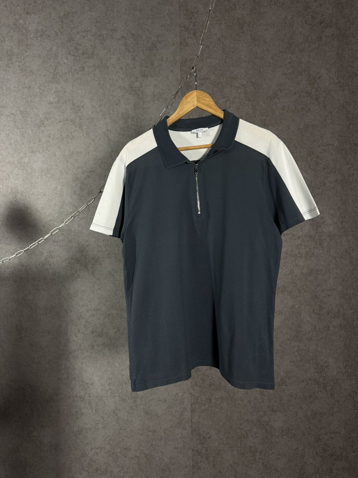 Reiss Reiss designer zip polo tee Size US L / EU 52-54 / 3 - 1 Thumbnail