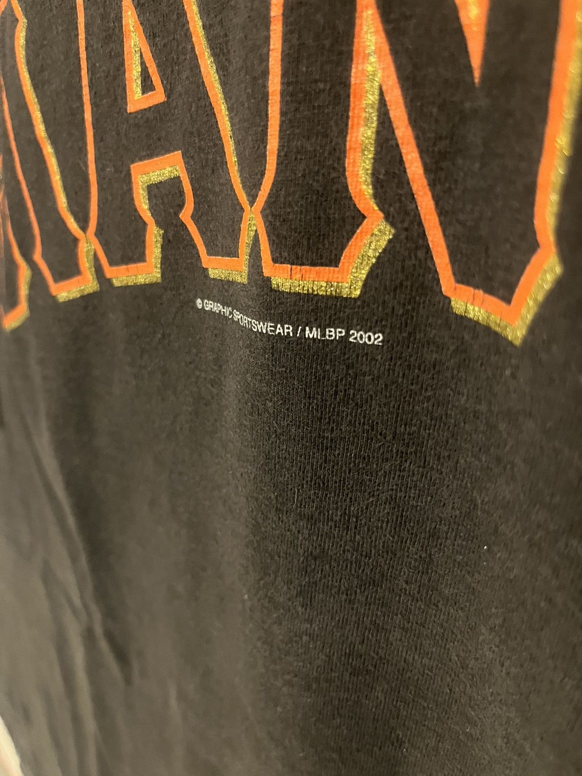 Hanes Vintage Y2K 2002 San Francisco Giants NBL baseball T-shirt Size US XL / EU 56 / 4 - 4 Thumbnail