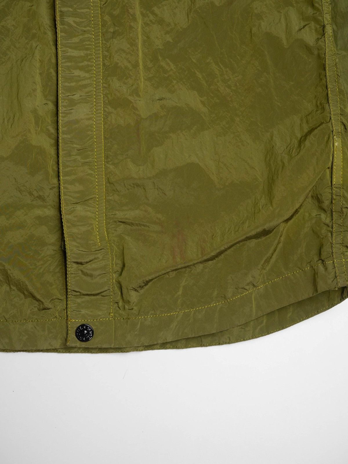 Stone Island Stone Island ss2015 Green nylon metal overshirt Size US S / EU 44-46 / 1 - 12 Thumbnail