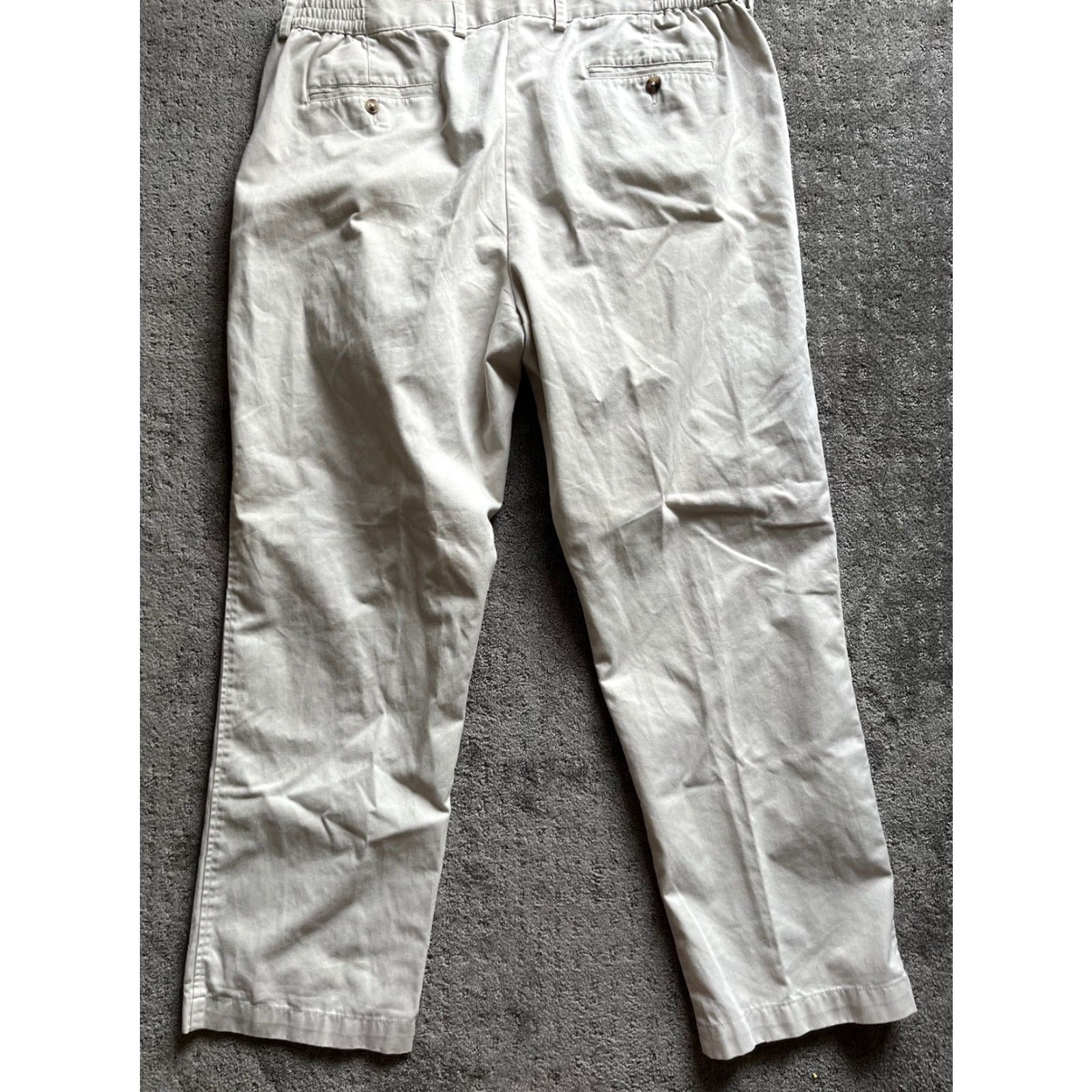 Roundtree & Yorke Roundtree & Yorke Pant Men’s 42x32 Chino Casual Business Straight Tan 5 Pocket Cotton Size US 42 / EU 58 - 3 Thumbnail