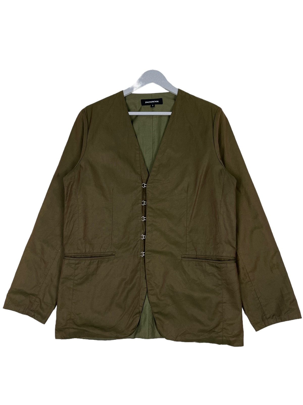 JACKROSE 🔥 JACK ROSE VNECK CARDIGAN KHAKIS JACKET Size US M / EU 48-50 / 2 - 2 Thumbnail