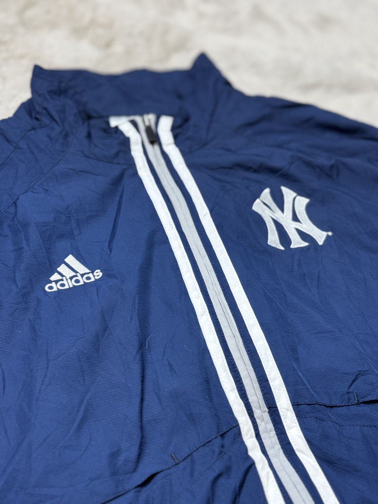 Adidas Adidas x New York Yankees Windbreaker—Rare Vintage 2007 Navy Size US L / EU 52-54 / 3 - 2 Thumbnail