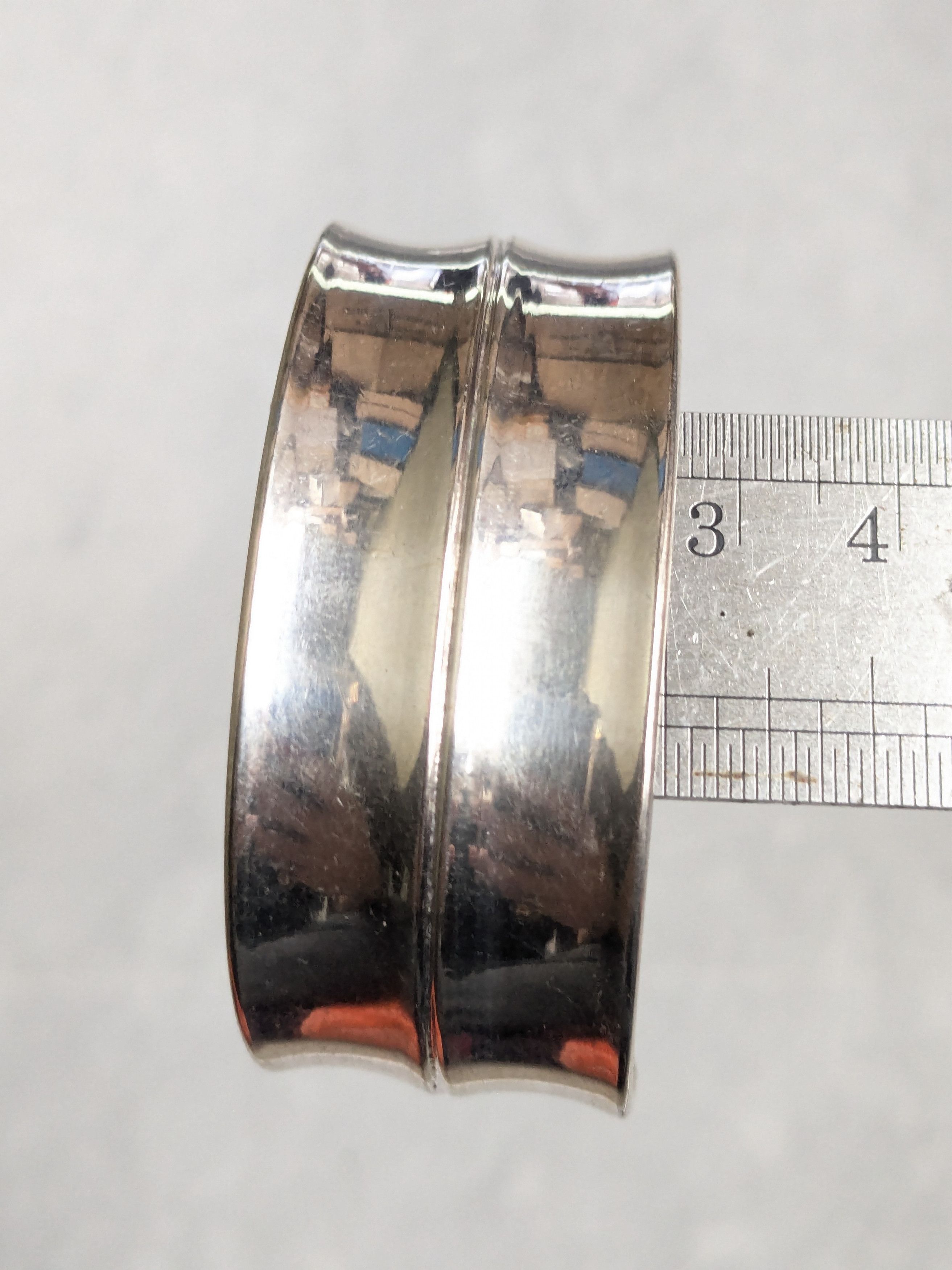 Jewelry Vintage Sterling Silver Cuff Bracelet 6" Italy Size ONE SIZE - 10 Thumbnail