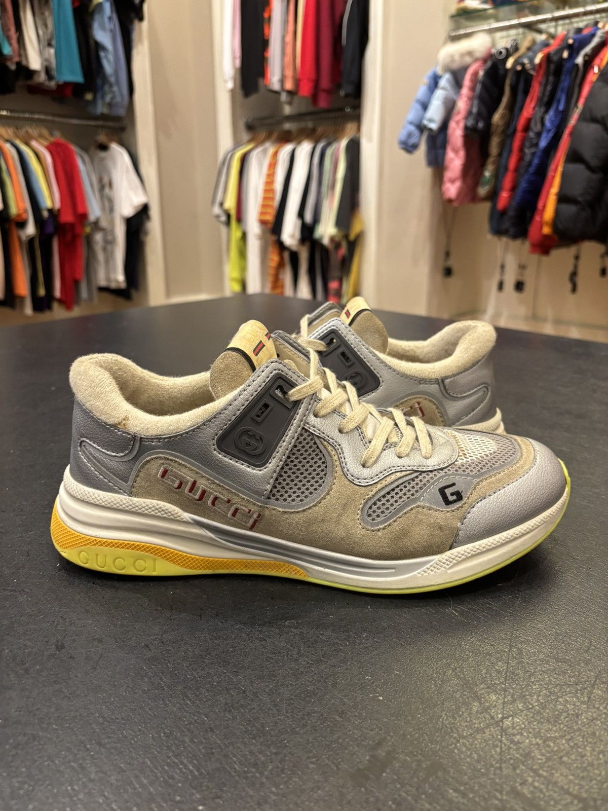 Gucci Gucci Ultrapace ‘Silver Grey’ Size US 9.5 / EU 42-43 - 2 Thumbnail