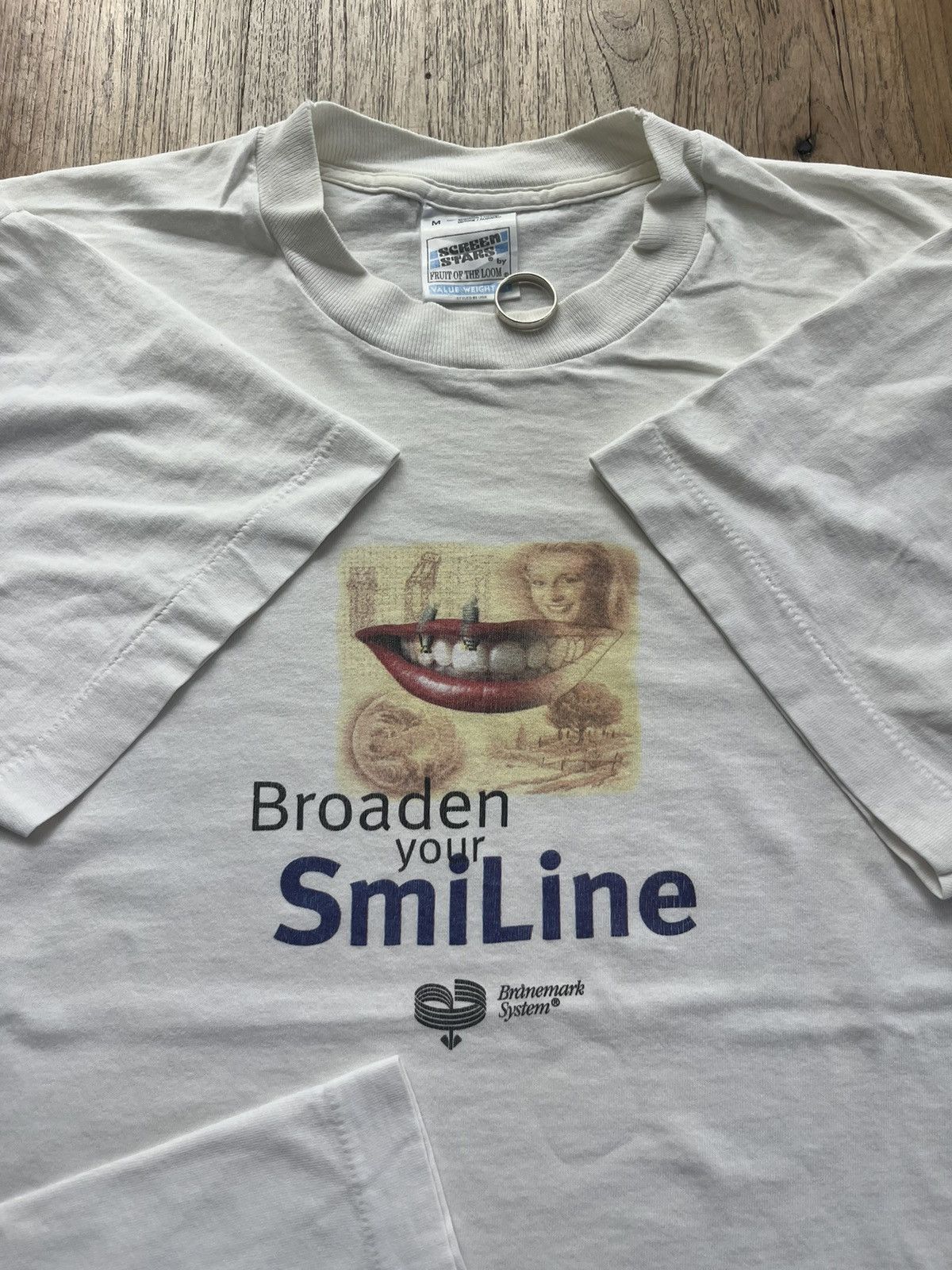 Vintage Vintage Broaden your SmiLine Branemark System 90’s T-shirt Size US M / EU 48-50 / 2 - 7 Thumbnail