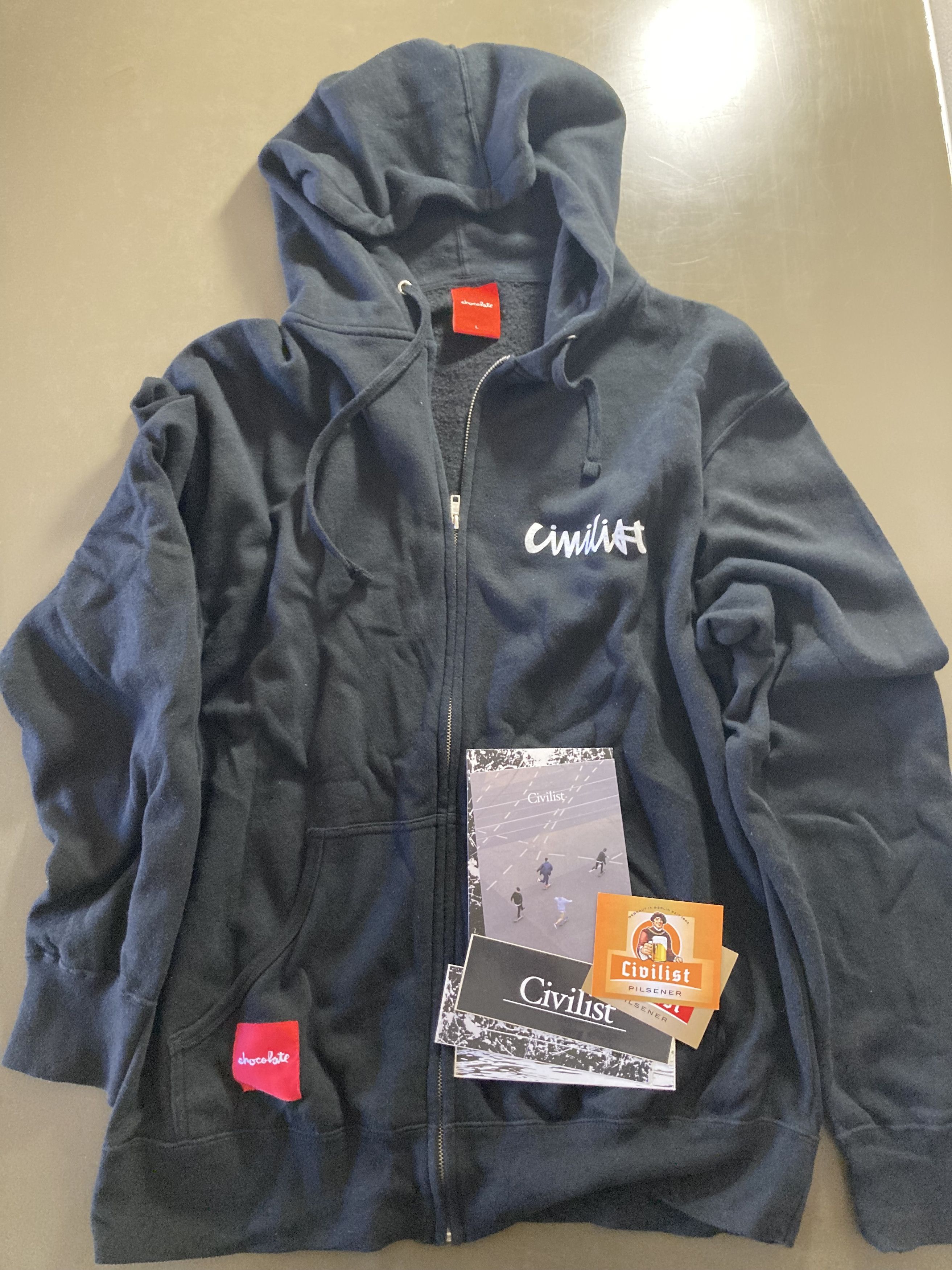 Chocolate Chocolate / Civilist Hoodie. Made in Mexico. Size L Size US L / EU 52-54 / 3 - 2 Thumbnail