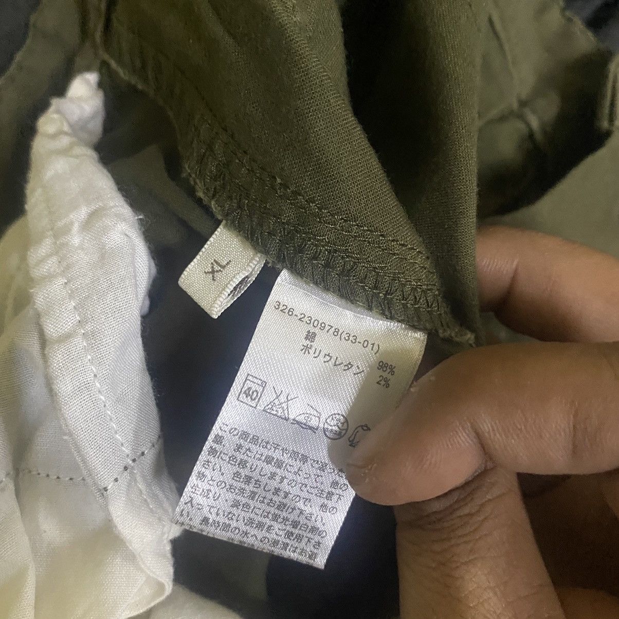 Japanese Brand Casual pants nice pocket side green army color Size US 34 / EU 50 - 4 Thumbnail