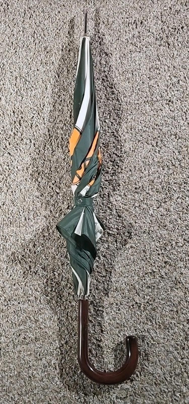NFL Vintage Green Bay Packers Helmets Approx 40" Canopy Umbrella Size ONE SIZE - 2 Thumbnail