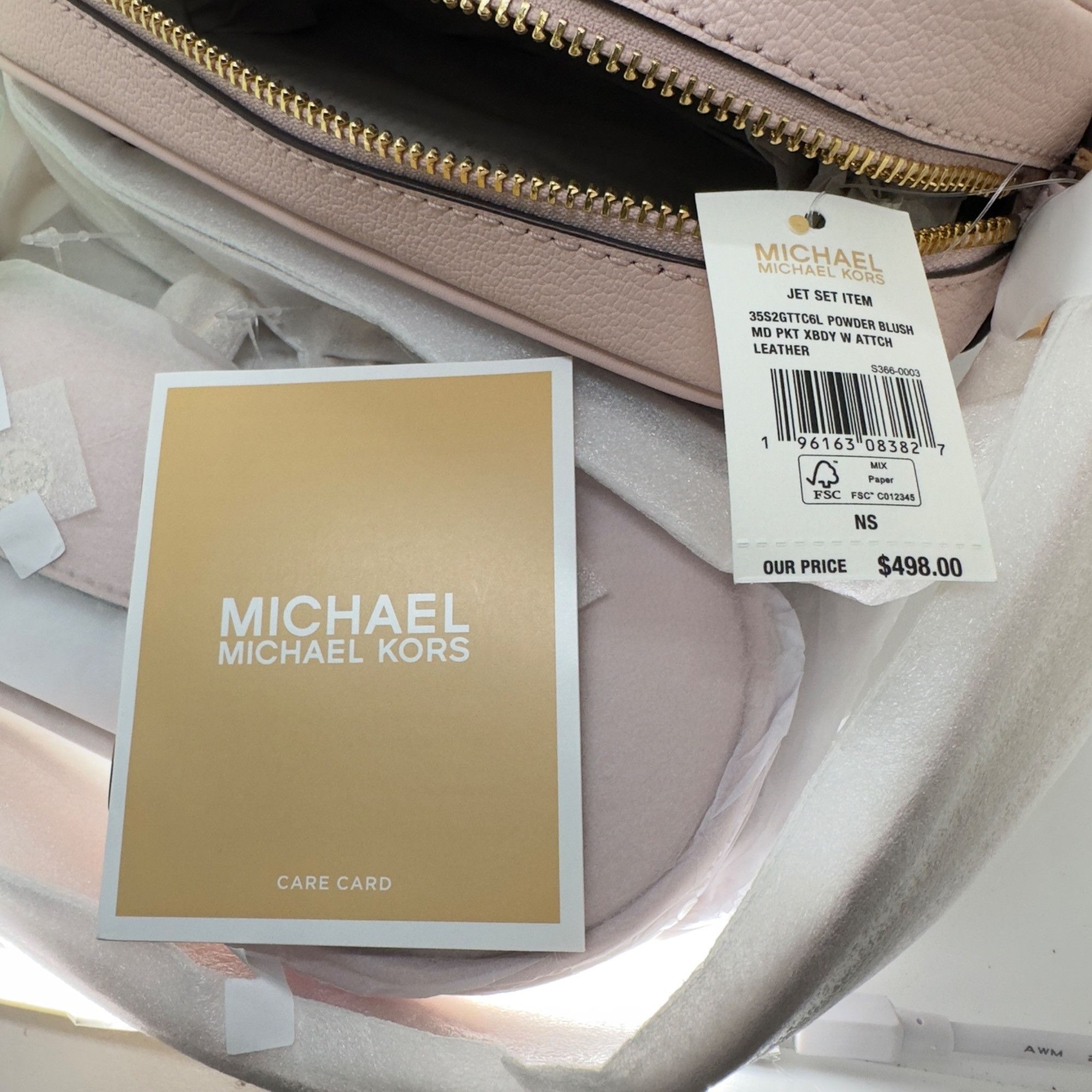 Michael Kors ❤️Michael Kors Sz M Crossbody Bag Jet Set Leather with Tech Size ONE SIZE - 7 Thumbnail
