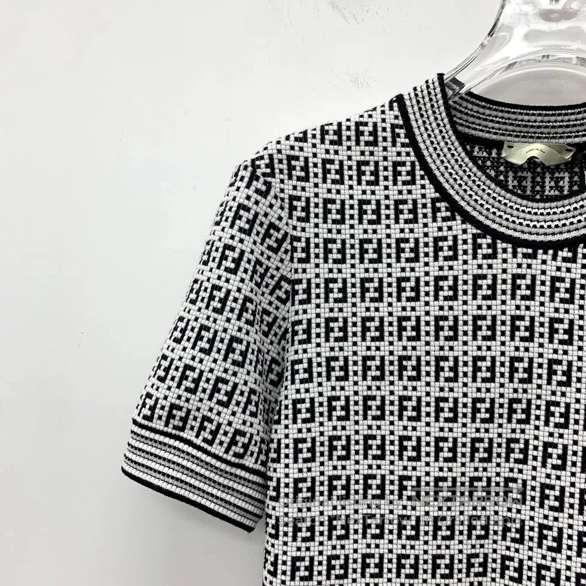Fendi fendi color block logo knit short sleeve top. Size US M / EU 48-50 / 2 - 3 Thumbnail
