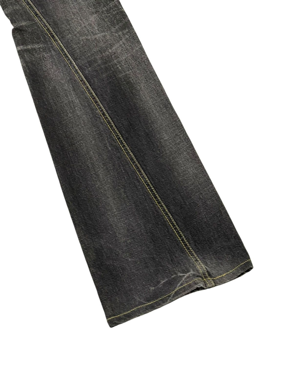 Japanese Brand Flare Jeans Lee Japan Faded Distress Boot Cut 8🟦9 Size US 30 / EU 46 - 13 Thumbnail