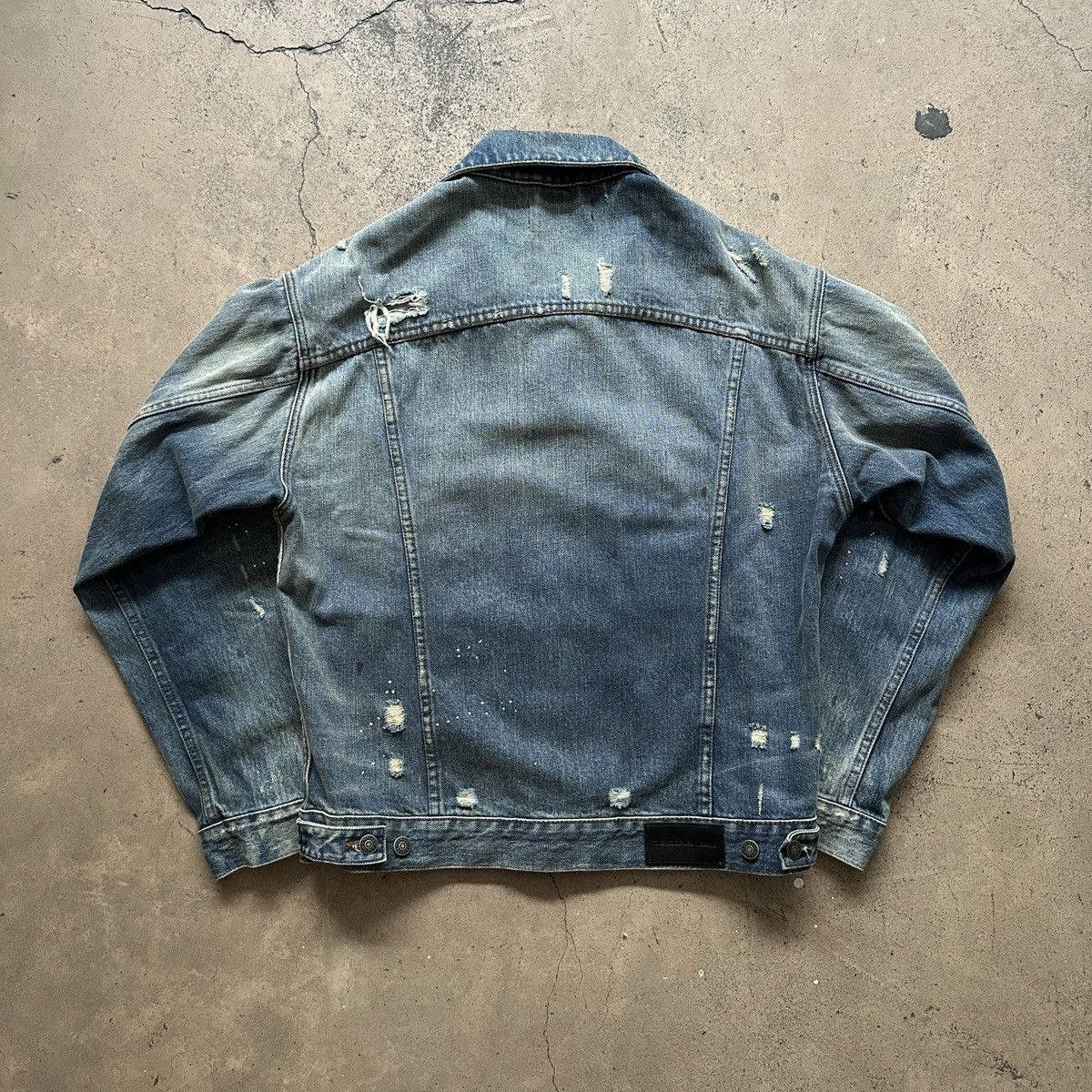 The Kooples The Kooples Distressed Denim Jacket Size US M / EU 48-50 / 2 - 3 Thumbnail