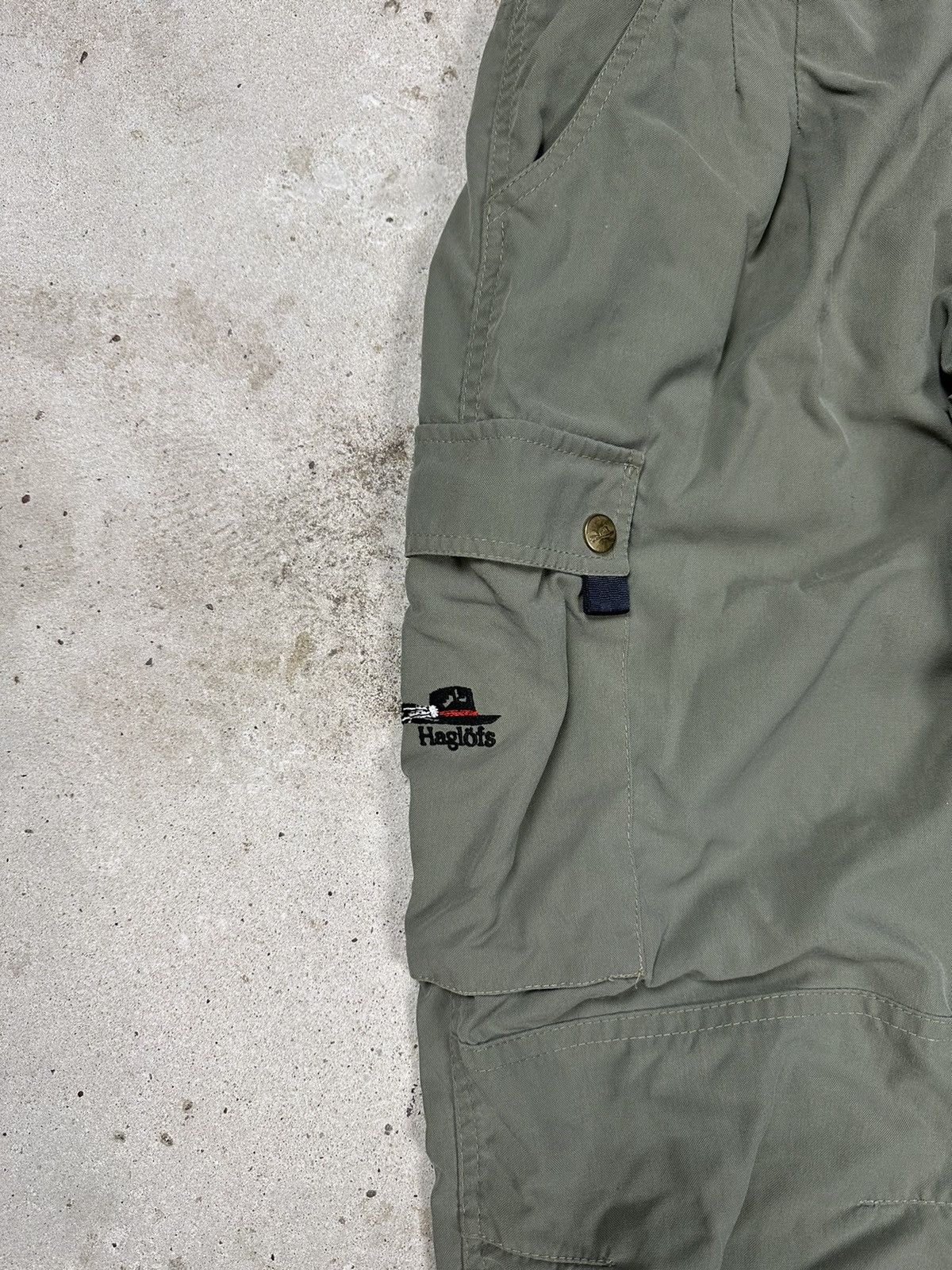 Haglofs × Vintage ‼️ Vintage 90s Haglofs Cargo Khaki Outdoor Hiking Pants Size US 30 / EU 46 - 5 Thumbnail