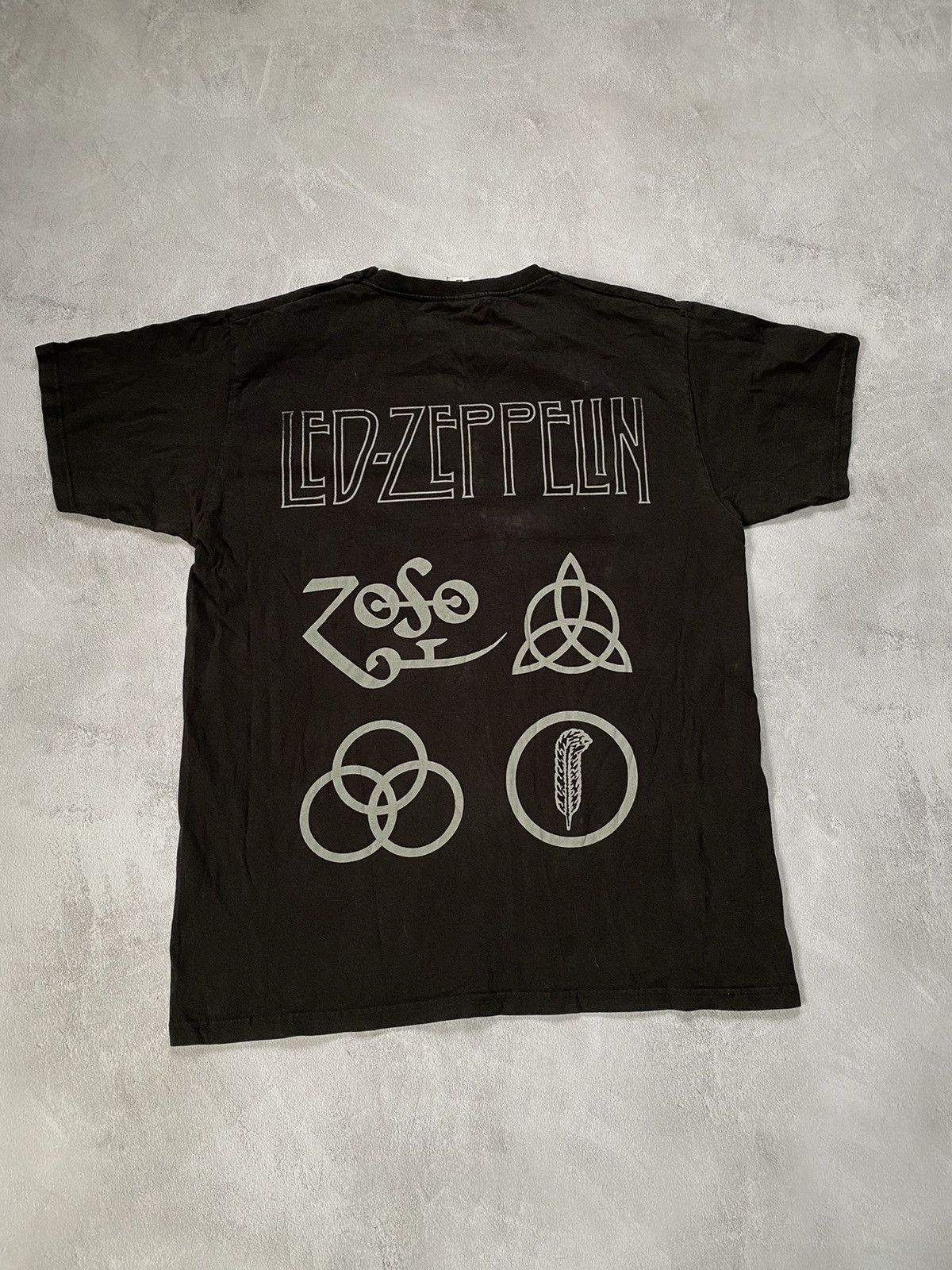 Band Tees Vintage Zeppelin T-Shirt 2000s BIG PRINT + BACK PRINT Size US L / EU 52-54 / 3 - 3 Thumbnail