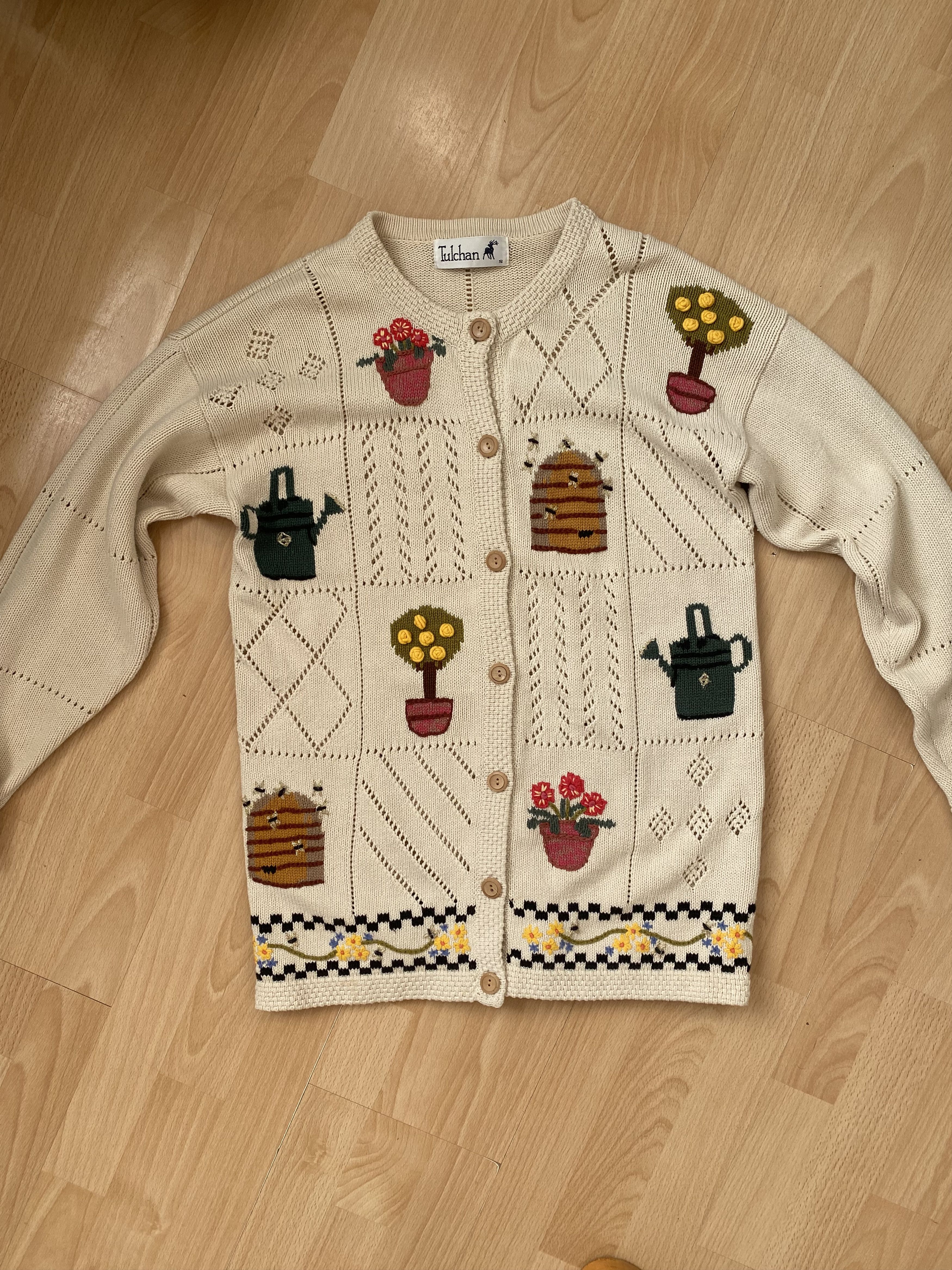 Vintage Tulchan Vintage rare sweater cardigan Size S / US 4 / IT 40 - 2 Thumbnail