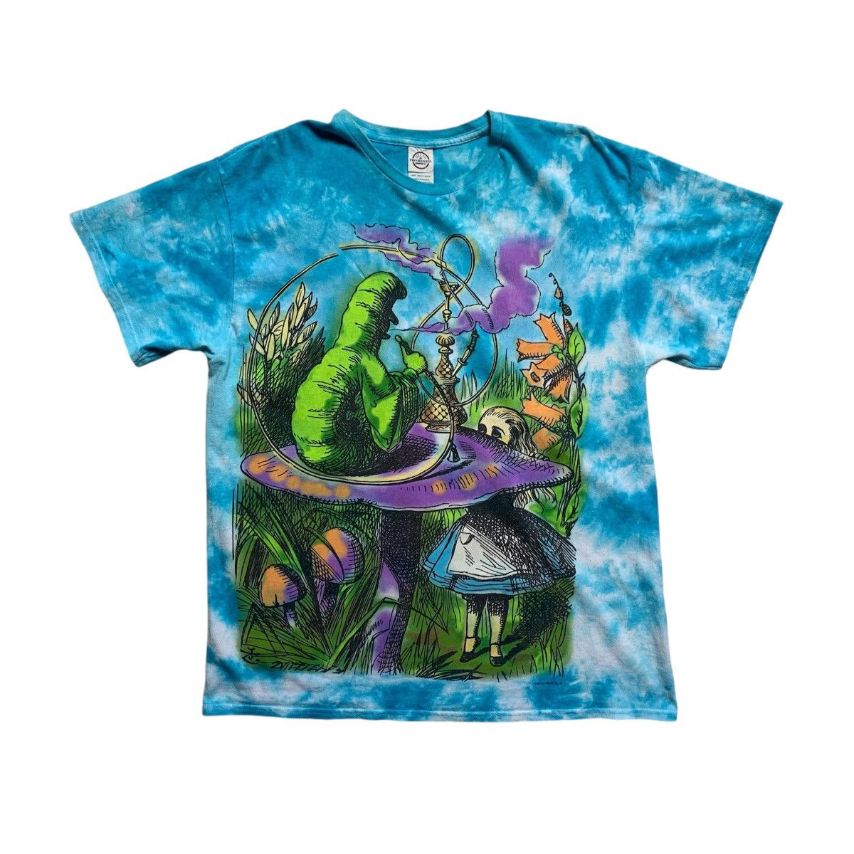 Liquid Blue Alice In Wonderland Full Print Tie-Dye T-Shirt Size US L / EU 52-54 / 3 - 1 Thumbnail
