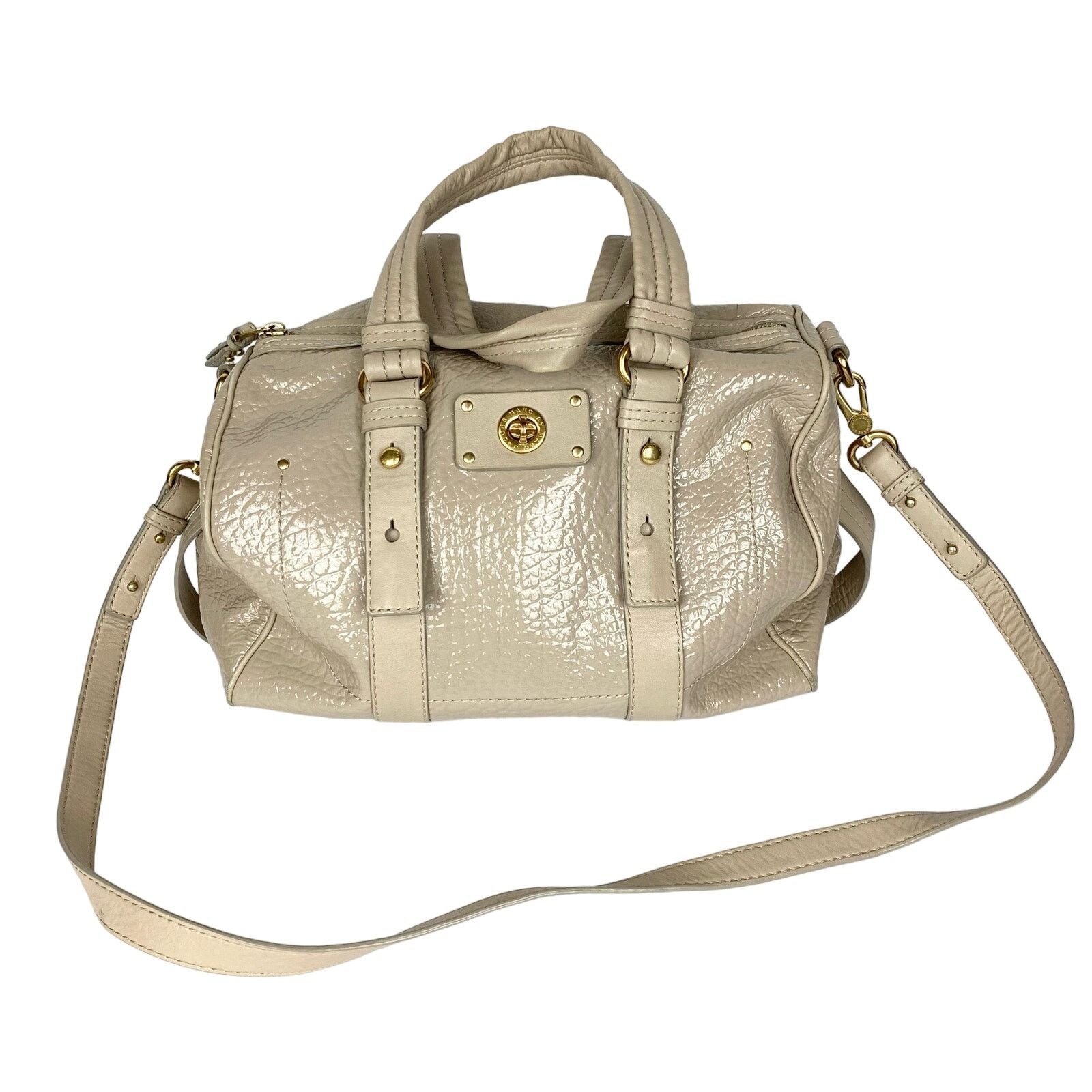 Marc by Marc Jacobs Marc Jacobs Leather Handle Tote Removable Shoulder Strap Tan Size ONE SIZE - 1 Thumbnail