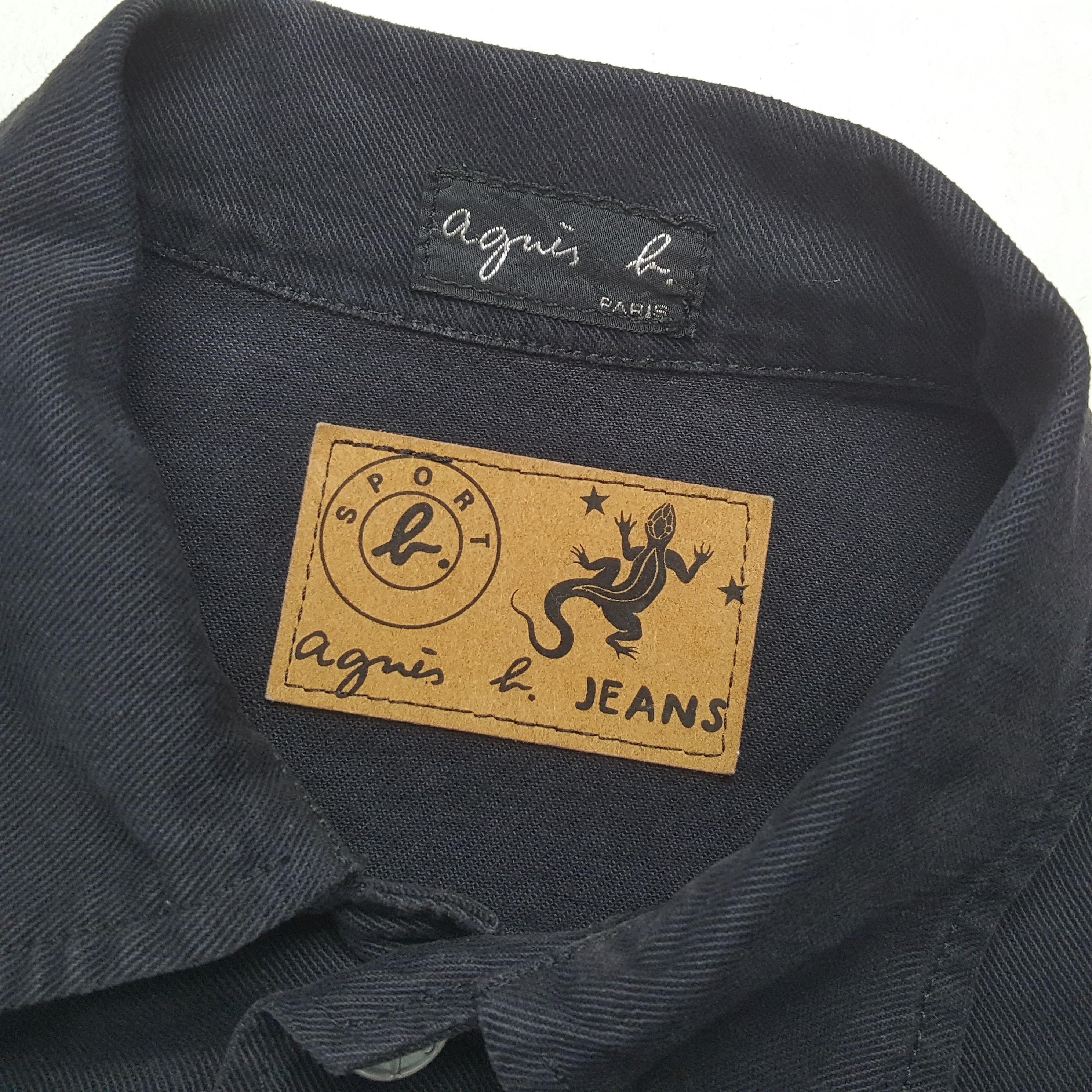 agnes b. Agnes B Designer Style Denim Jacket RR6 Size S / US 4 / IT 40 - 4 Thumbnail