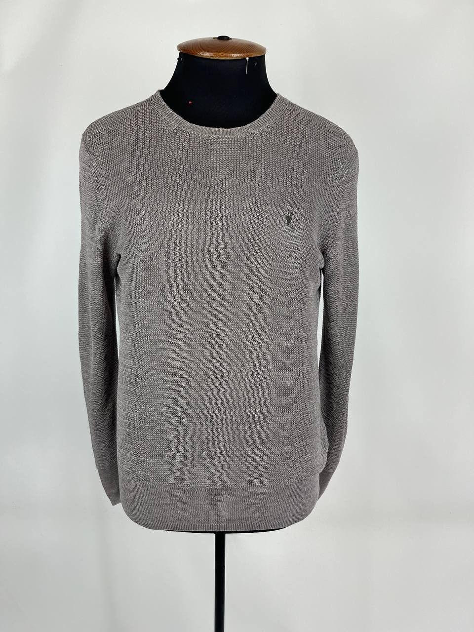 Allsaints × Designer All Saints 100% Linen Open Weave Crew Neck Sweater (0473) Size US M / EU 48-50 / 2 - 1 Thumbnail