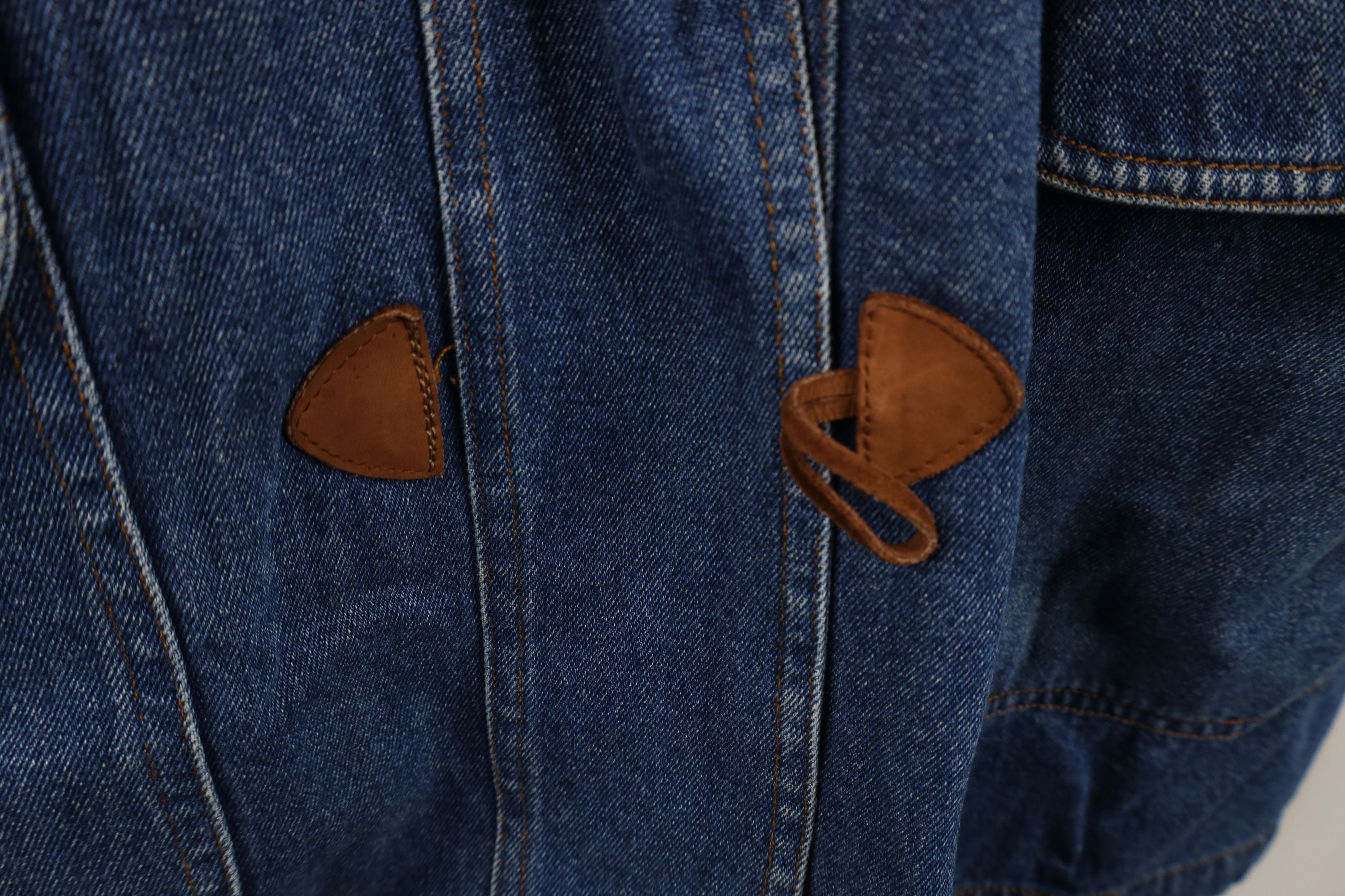 Vintage Vintage 90s Streetwear Distressed Toggle Button Denim Jacket Size 3XL / US 20-22 - 4 Thumbnail