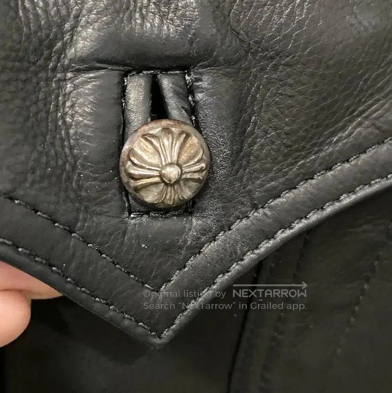 Chrome Hearts Chrome Hearts Black Leather Women's Jacket . Size S / US 4 / IT 40 - 6 Thumbnail