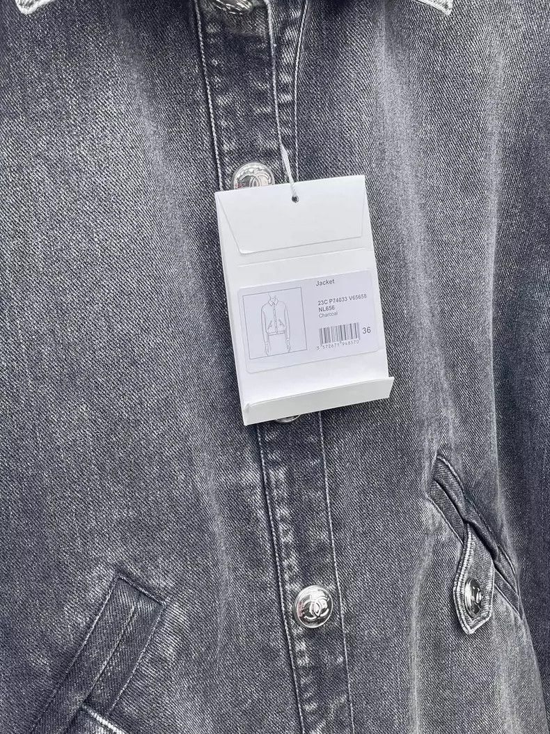 Chanel Chanel 23C popular dark gray denim jacket Size XS / US 0-2 / IT 36-38 - 5 Thumbnail