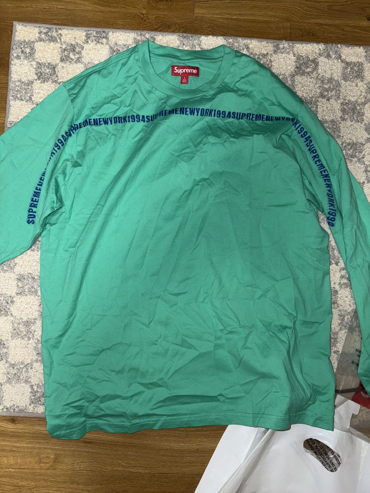 Supreme Supreme Intarsia stripe green Size US L / EU 52-54 / 3 - 1 Thumbnail