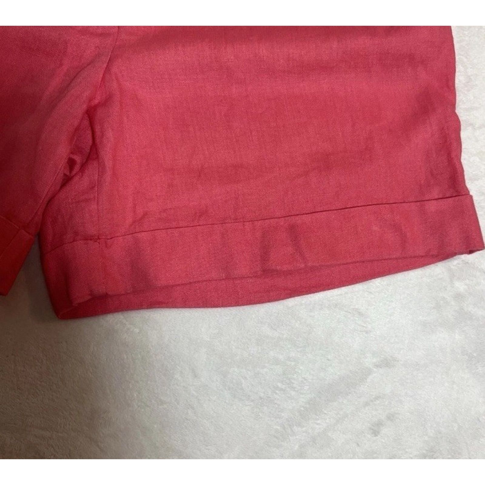 Boden Boden Sz 8 Pink Linen Pleat Front Shorts Cuffed 6” Inseam Size 30" / US 8 / IT 44 - 10 Thumbnail
