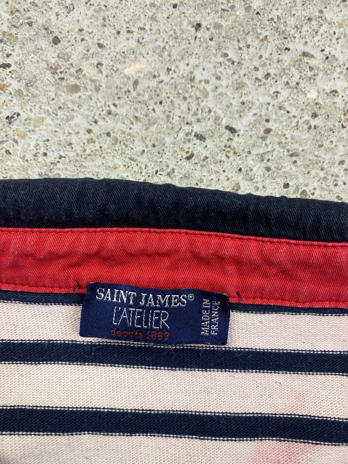 Saint James Saint James l atelier longleeve Polo T-shirt shirt stripes Size L / US 10 / IT 46 - 2 Thumbnail