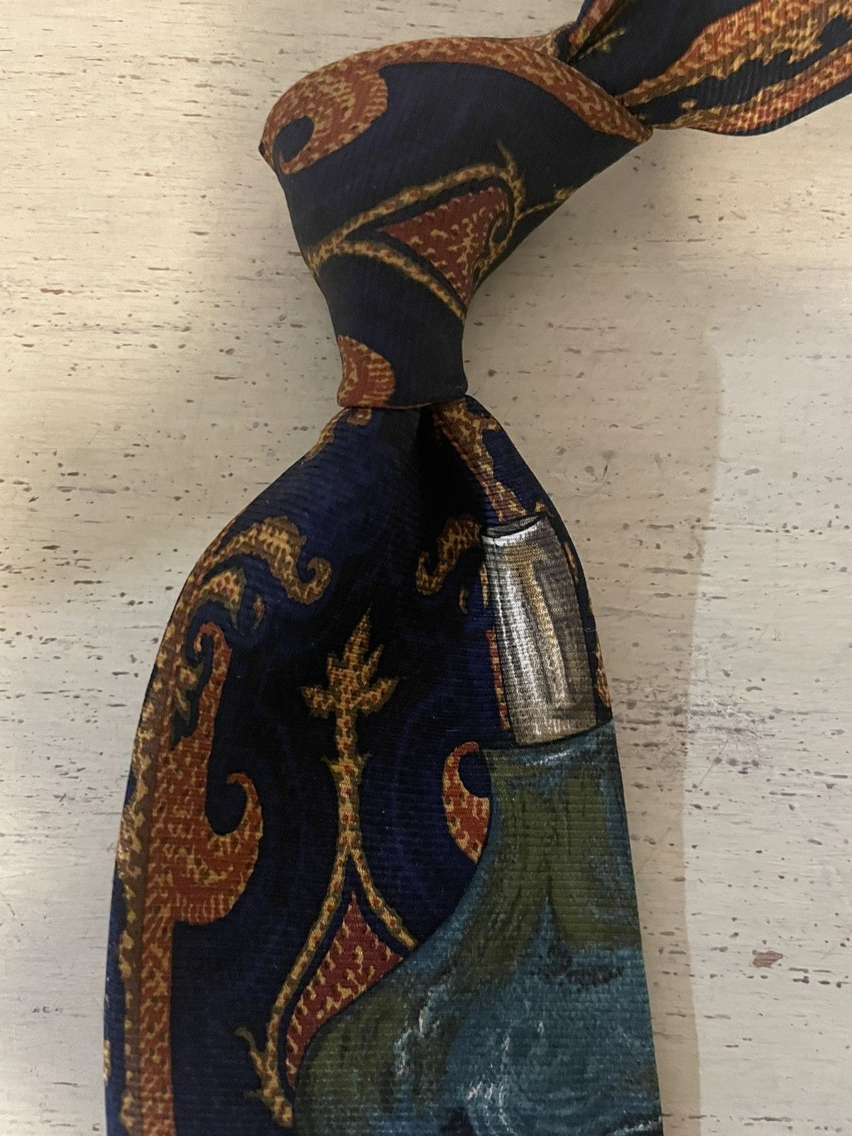 Polo Ralph Lauren × Vintage Rare Print Vintage Silk Tie Size ONE SIZE - 4 Thumbnail