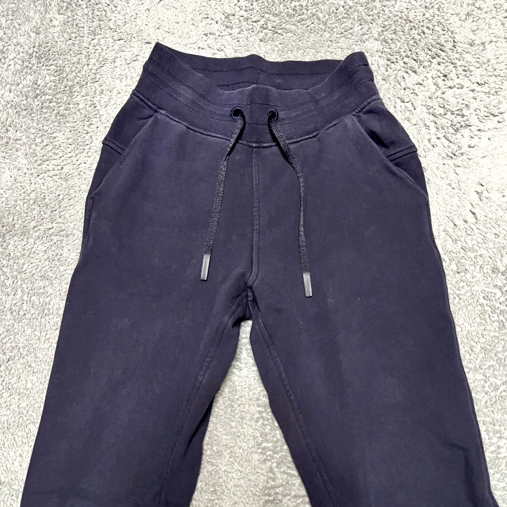 Lululemon Lululemon Warm Down Jogger Pants Womens 2 7/8 Blue Cotton Terry Sweatpants Size 26" / US 2 / IT 38 - 2 Thumbnail