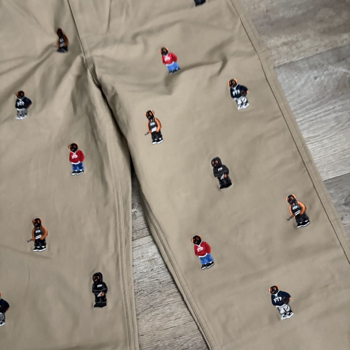 Fuck The Population Ftp Bear Chino Pants Size US 34 / EU 50 - 3 Thumbnail