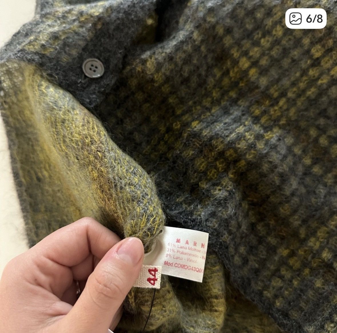 Marni Marni Plaid Mohair Wool Cardigan Size US S / EU 44-46 / 1 - 6 Thumbnail