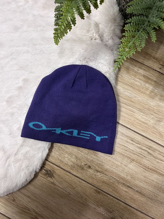 Vintage 00s Vintage Oakley Big Logo Beanie Hat Rare | Grailed