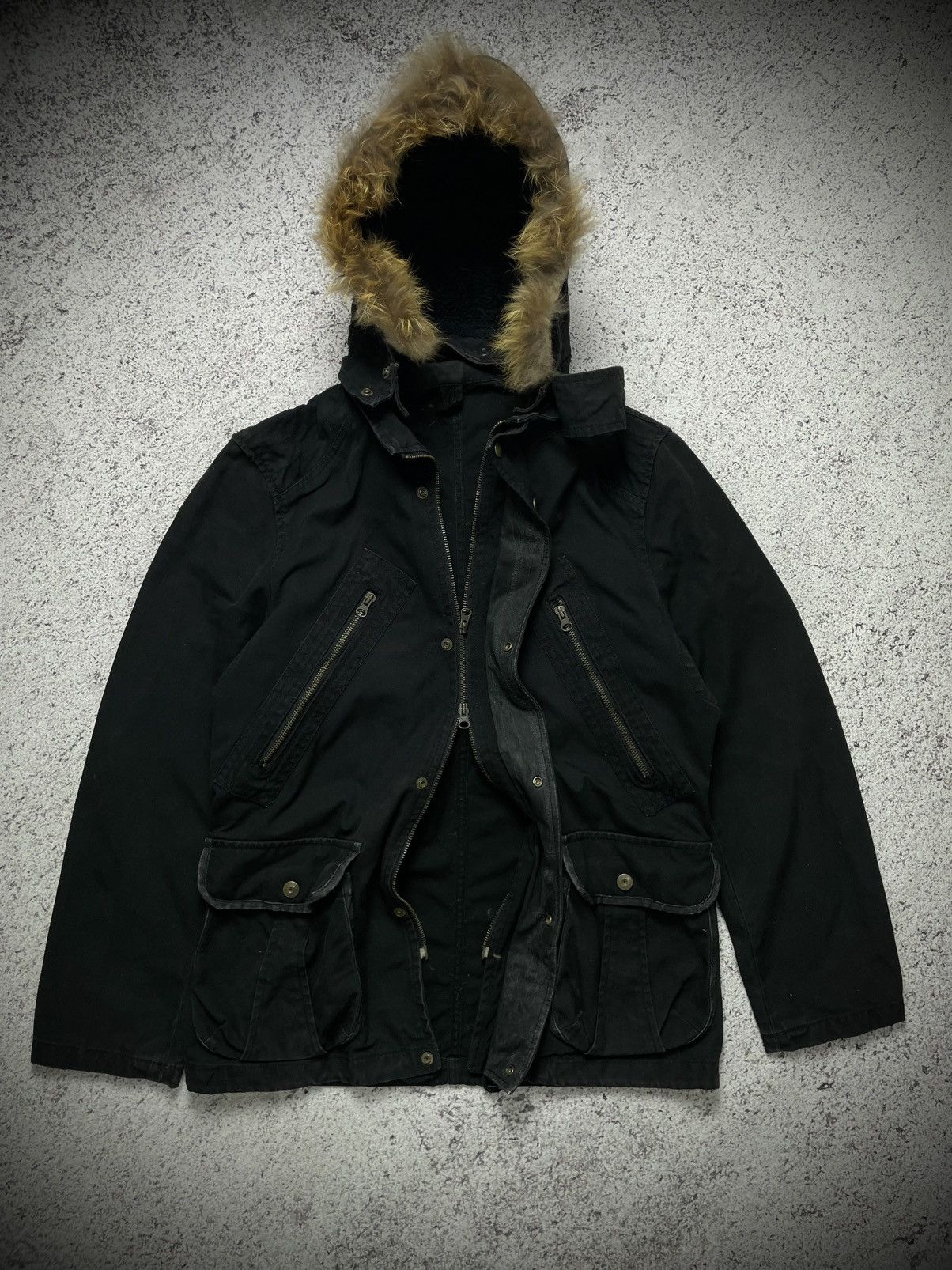 PPFM PPFM Fur Hoodie Jacket Military Parka Style Size US L / EU 52-54 / 3 - 3 Thumbnail