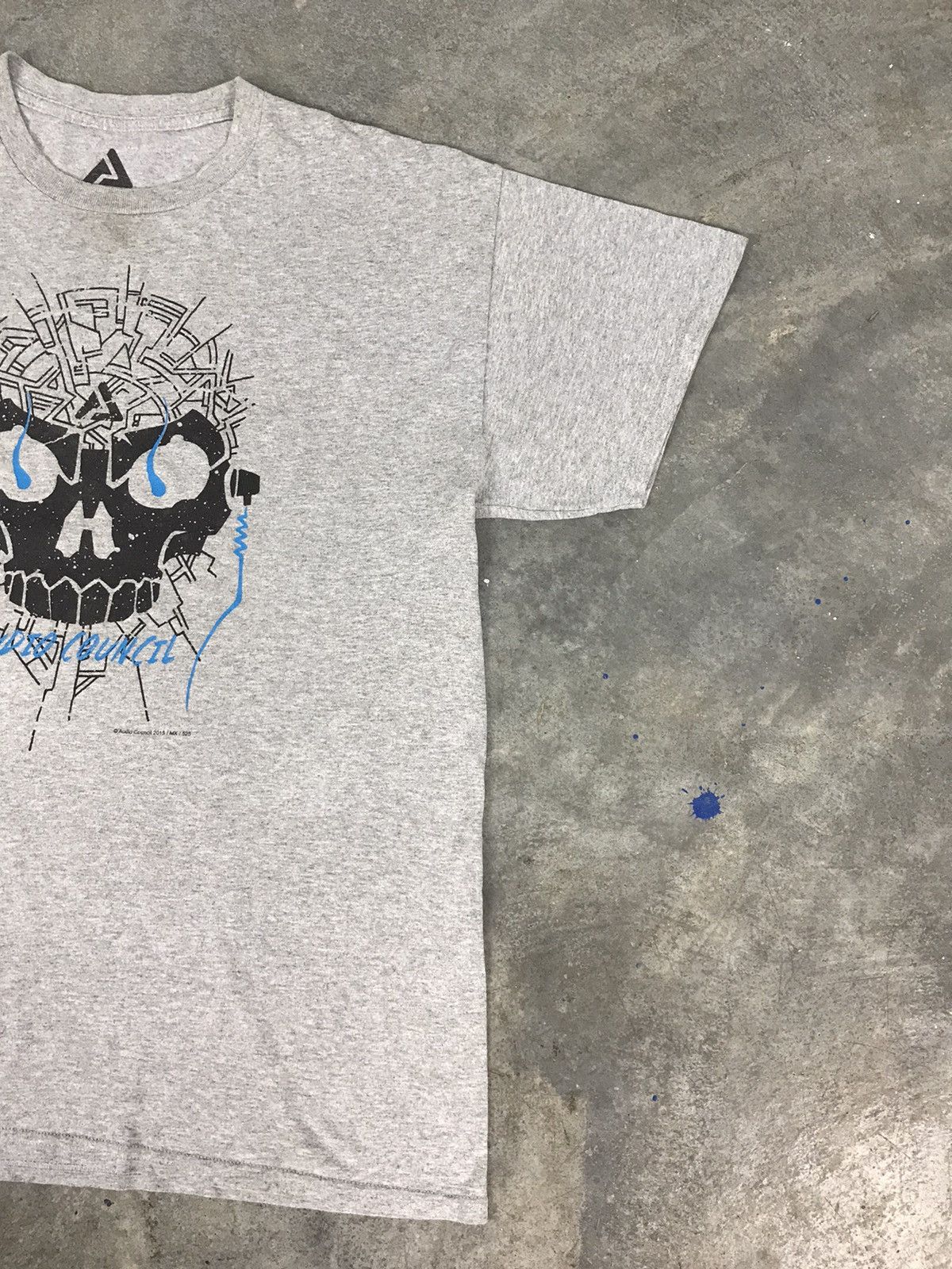 Japanese Brand Audio Council Graphic Skull Design Tee Size US L / EU 52-54 / 3 - 2 Thumbnail