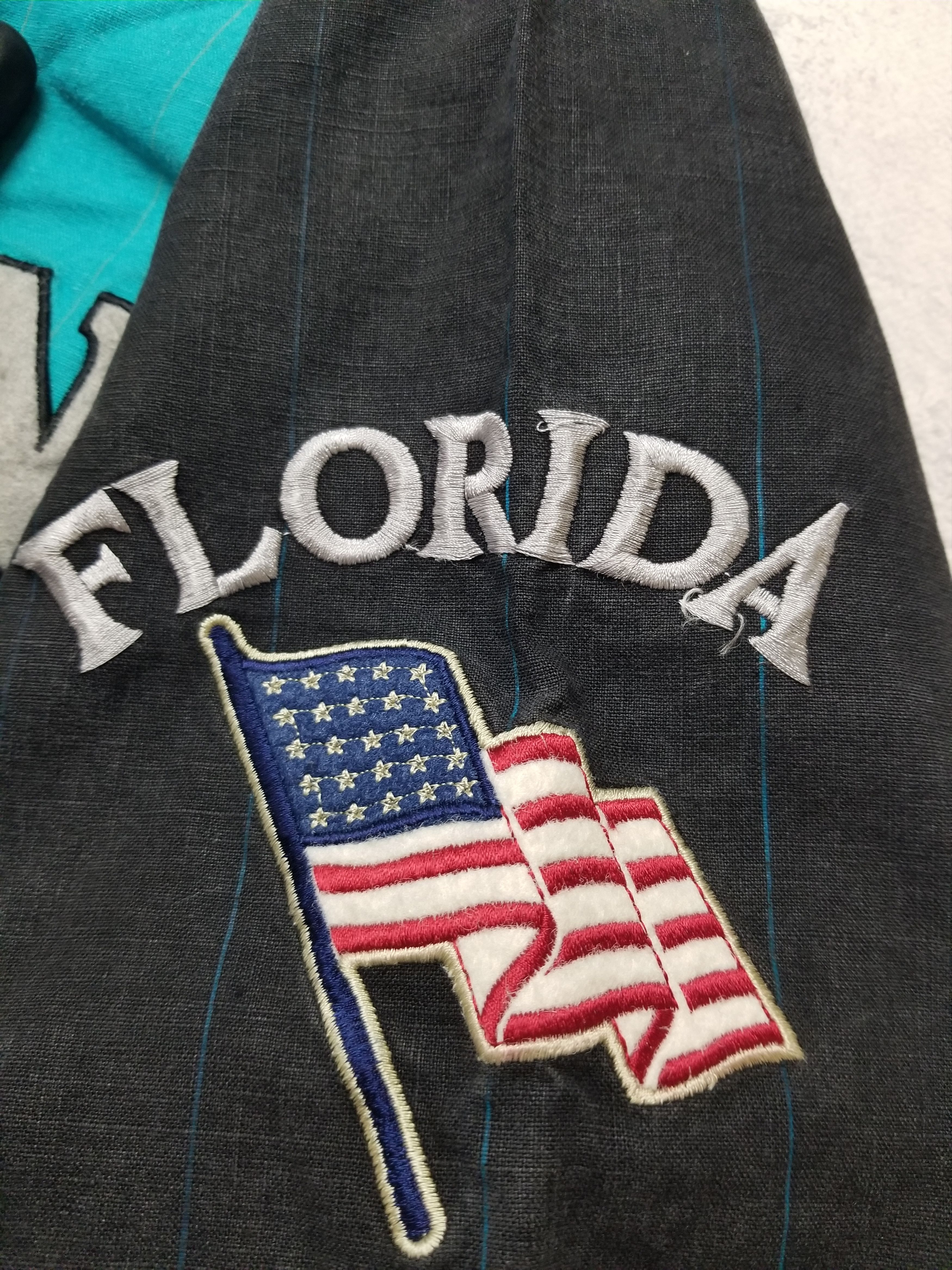Mirage Vintage 90s Florida Marlins Teal Jersey Mirage MLB Miami Size US XL / EU 56 / 4 - 5 Thumbnail
