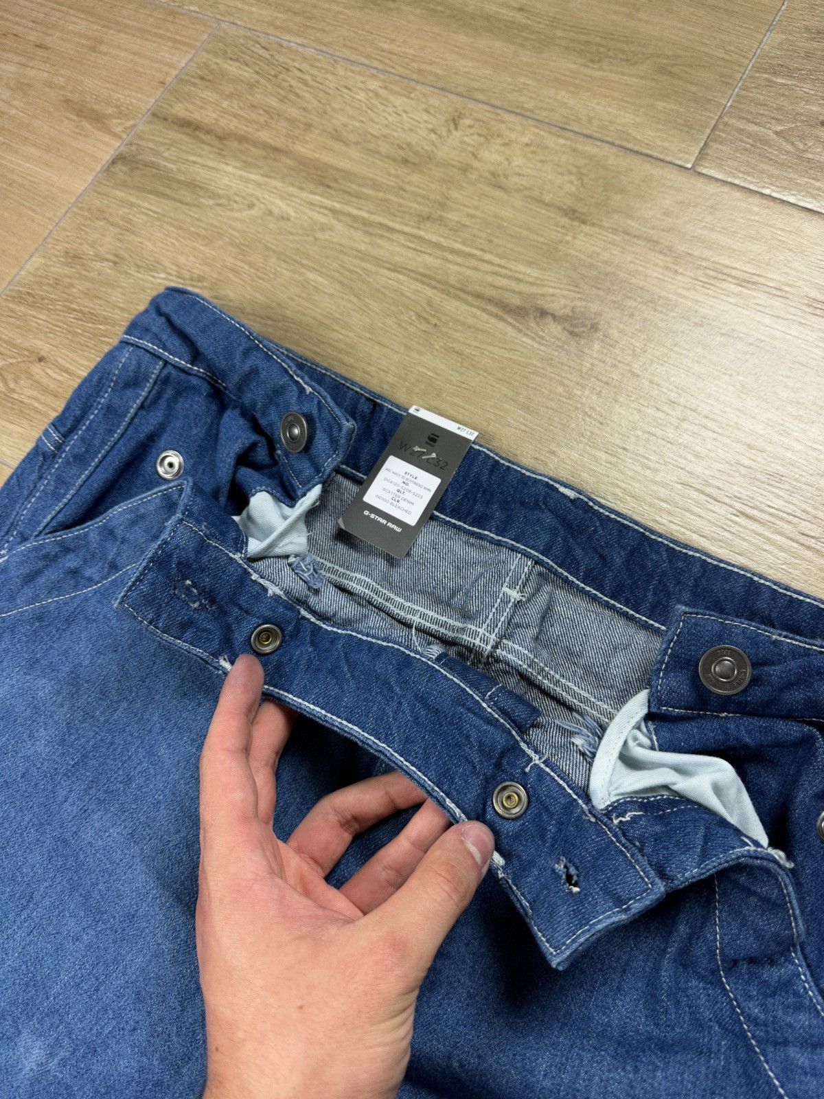 G-Star NEW🏷️ G-Star Raw Arc Navy 3D Boyfriend WMN Denim Jeans Size US 27 - 4 Thumbnail